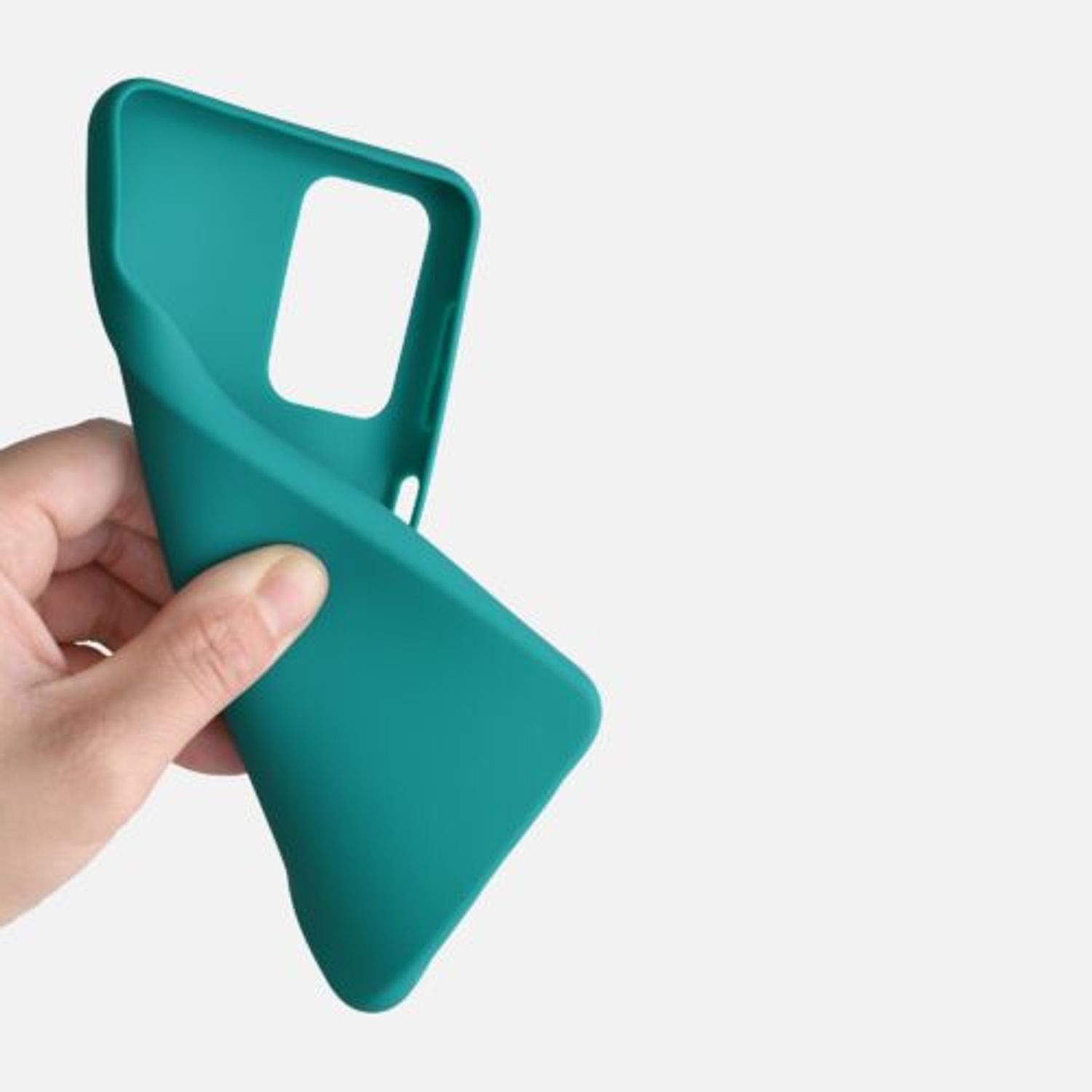 Husa pentru Samsung Galaxy A32 5G, Silicon, Verde, 54328.57 fotografia produsului View 8 L