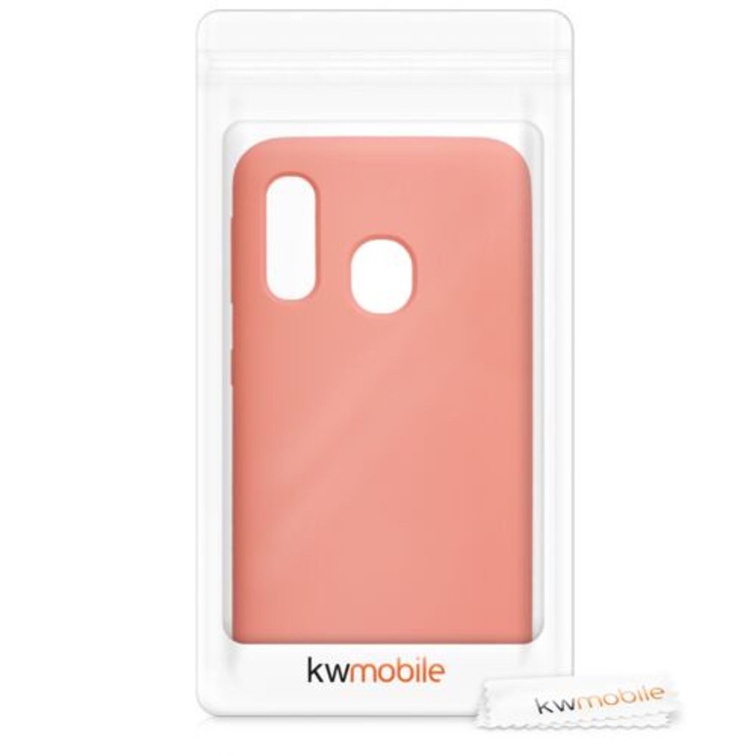 Husa pentru Samsung Galaxy A40, Silicon, Rose Gold, 49091.56 fotografia produsului View 10 L