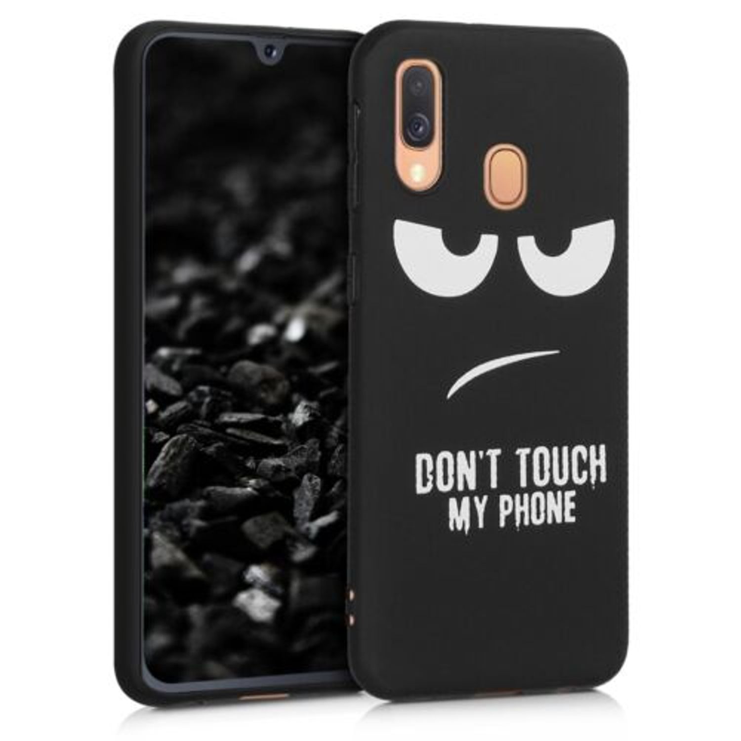 Husa pentru Samsung Galaxy A40, Silicon, Negru, 49523.04 fotografia produsului