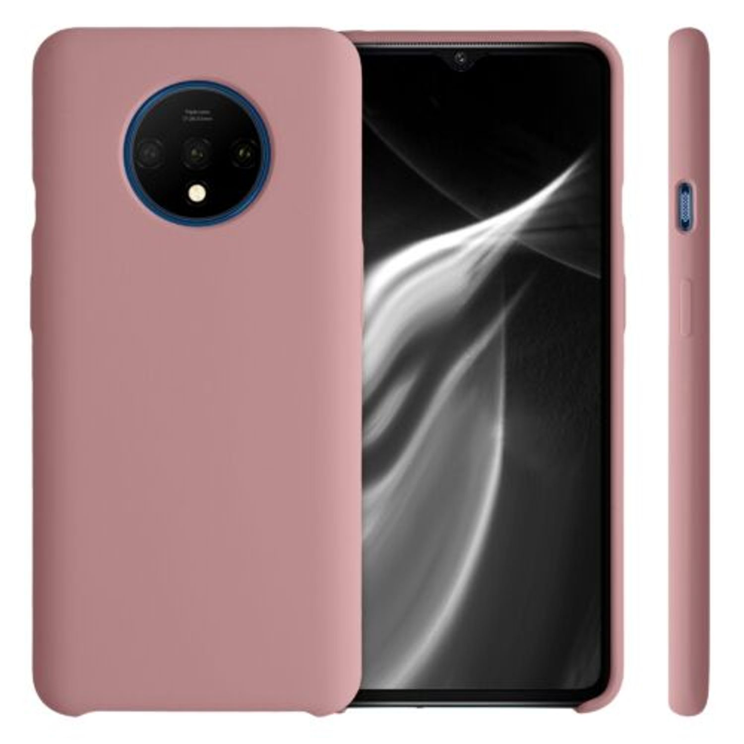 Husa pentru OnePlus 7T, Silicon, Roz, 50403.193 fotografia produsului View 2 L