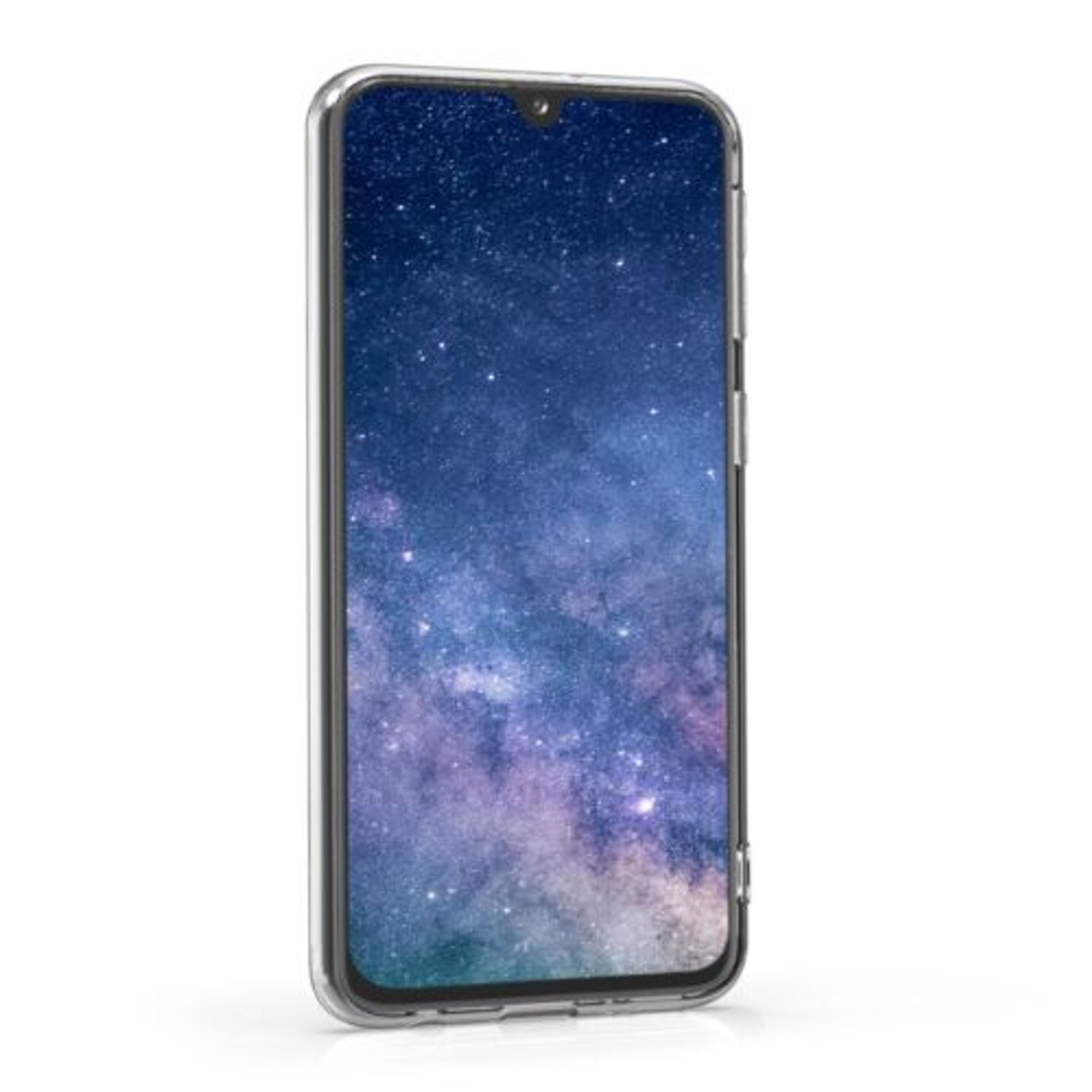 Husa pentru Samsung Galaxy A40, Silicon, Albastru, 48543.04 fotografia produsului View 3 L