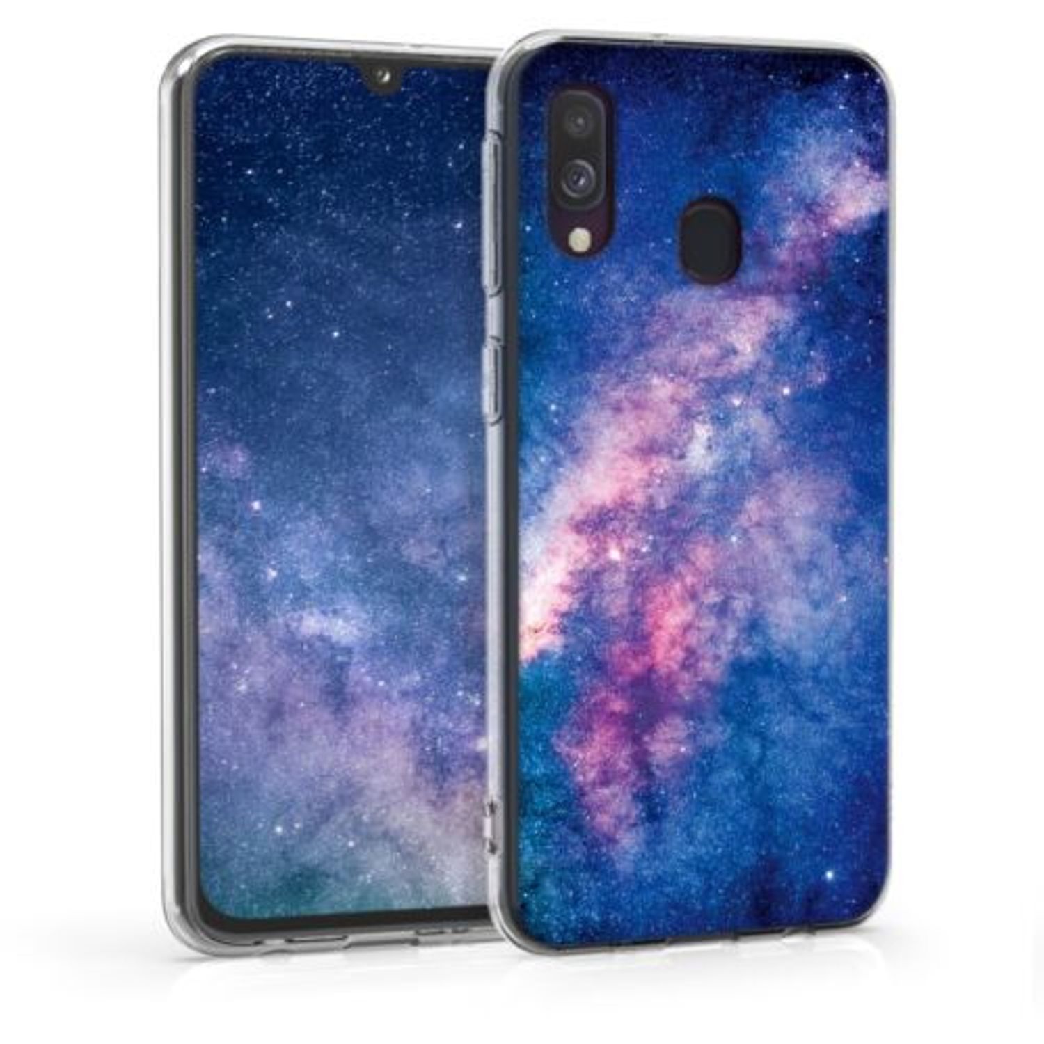 Husa pentru Samsung Galaxy A40, Silicon, Albastru, 48543.04 fotografia produsului