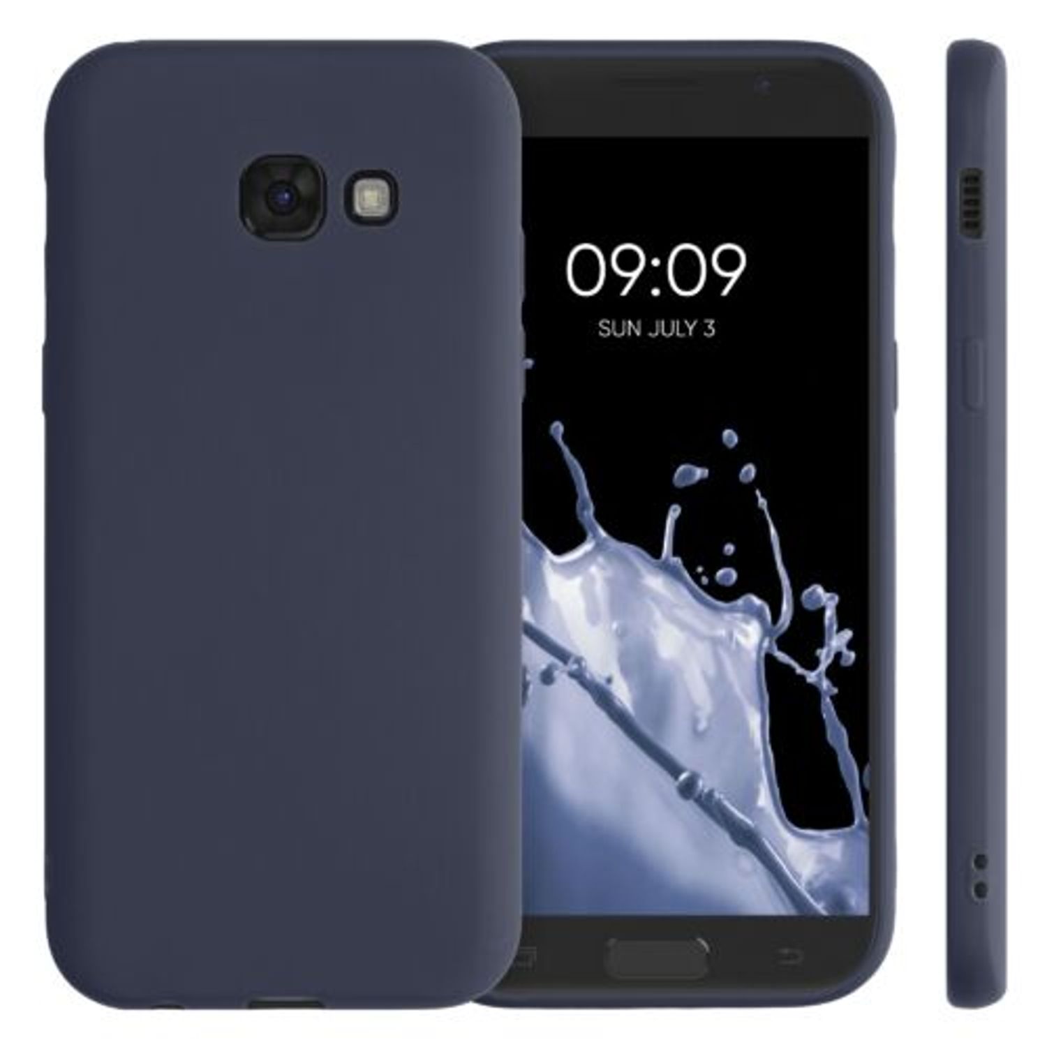 Husa pentru Samsung Galaxy A5 (2017), Silicon, Albastru, 40717.116 fotografia produsului View 2 L