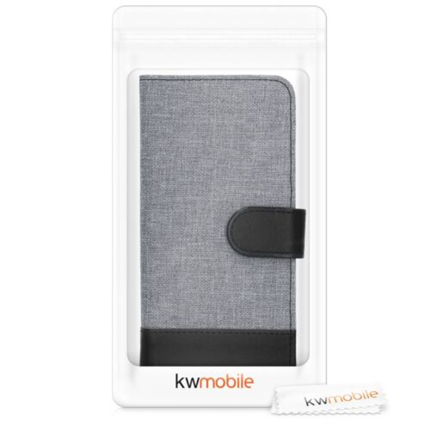 Husa pentru Samsung Galaxy A50, Textil, Gri, 48064.22 fotografia produsului View 7 L