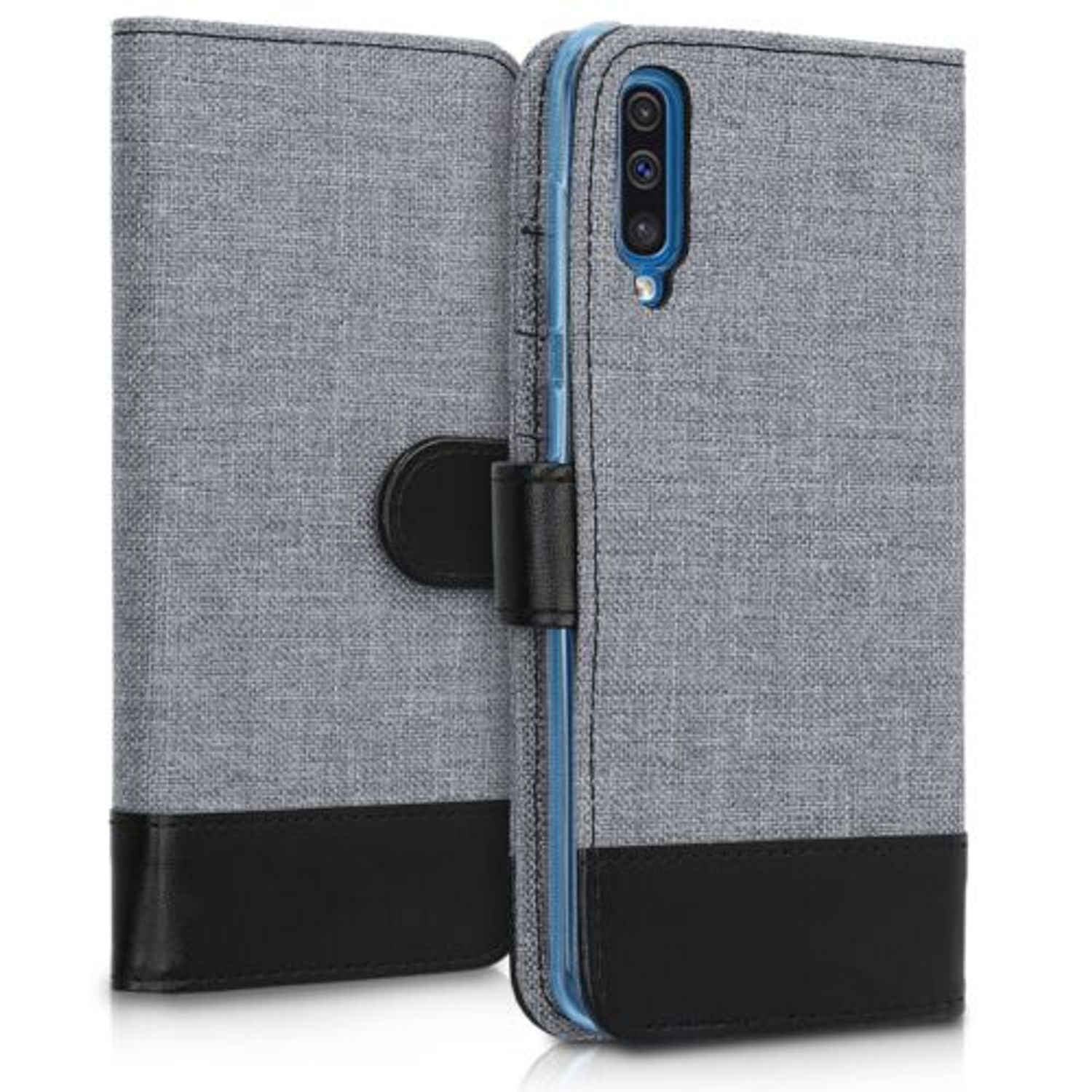 Husa pentru Samsung Galaxy A50, Textil, Gri, 48064.22 fotografia produsului View 6 L