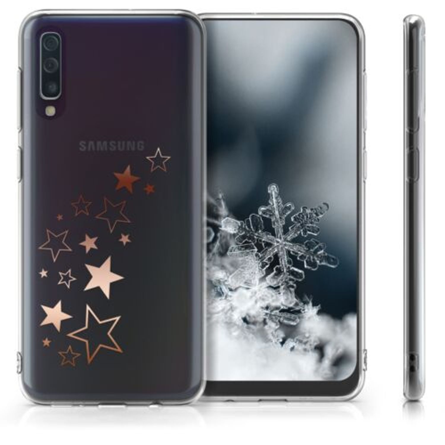 Husa pentru Samsung Galaxy A50, Silicon, Rose Gold, 48061.13 fotografia produsului View 2 L