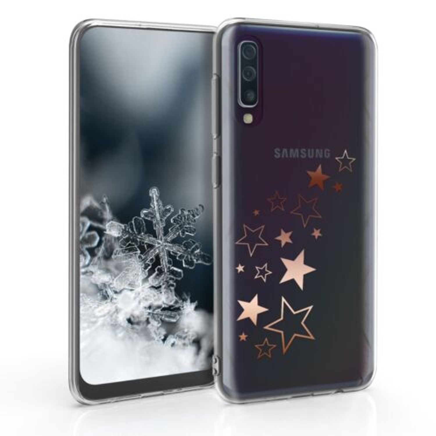 Husa pentru Samsung Galaxy A50, Silicon, Rose Gold, 48061.13 fotografia produsului