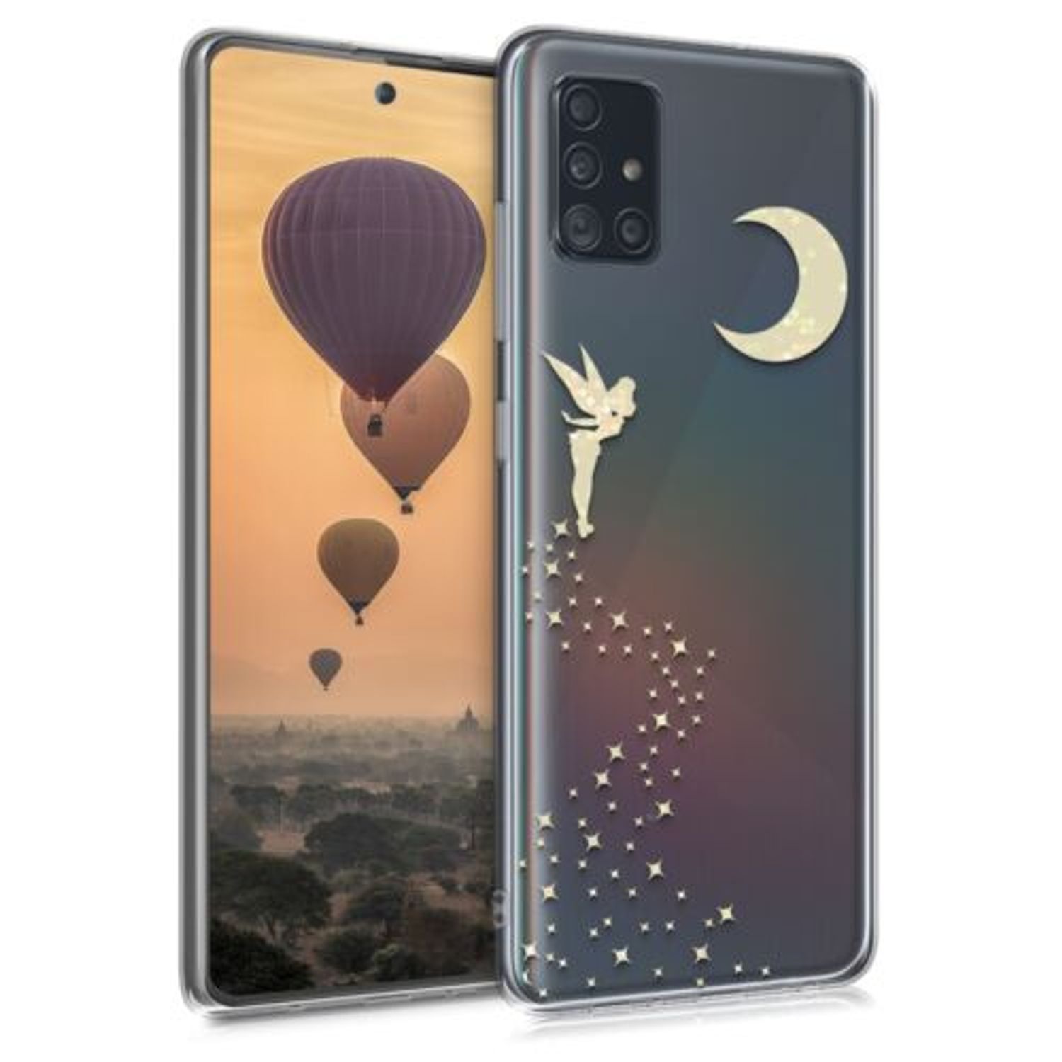 Husa pentru Samsung Galaxy A51, Silicon, Gold, 51200.03 fotografia produsului