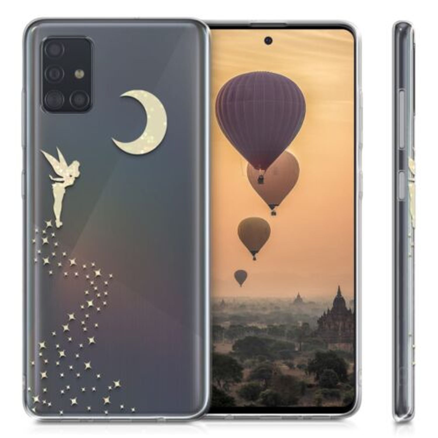 Husa pentru Samsung Galaxy A51, Silicon, Gold, 51200.03 fotografia produsului View 2 L