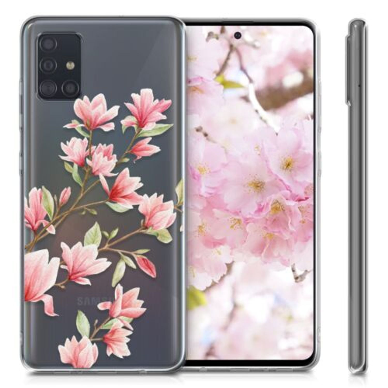 Husa pentru Samsung Galaxy A51, Silicon, Roz, 51199.01 fotografia produsului View 2 L