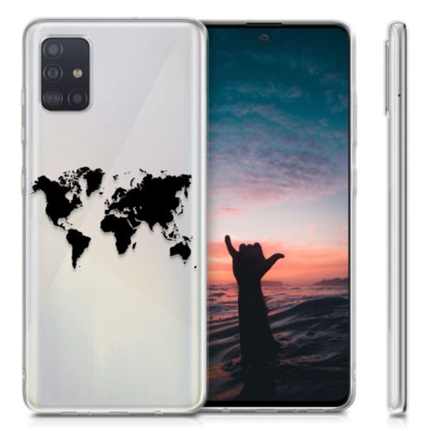 Husa pentru Samsung Galaxy A51, Silicon, Negru, 51199.11 fotografia produsului View 2 L