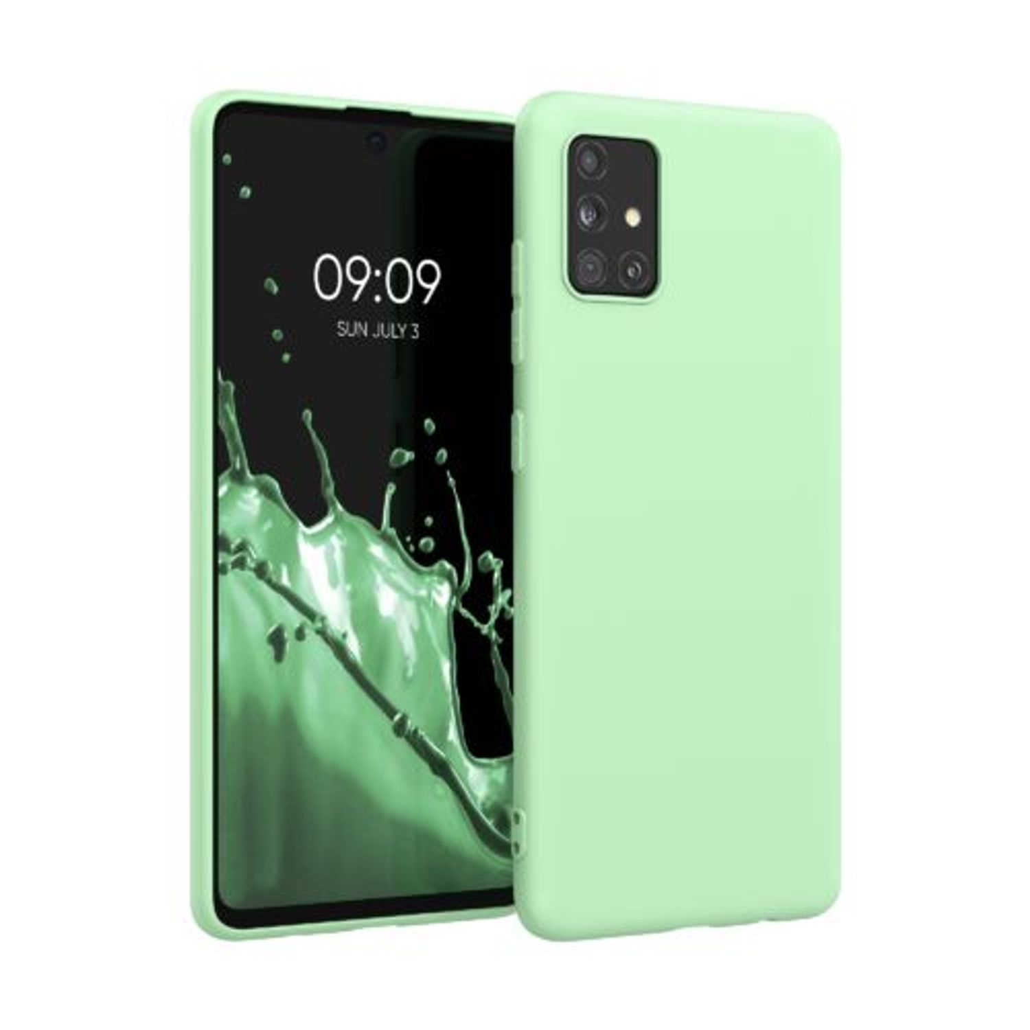 Husa pentru Samsung Galaxy A51, Silicon, Verde, 51196.50 fotografia produsului