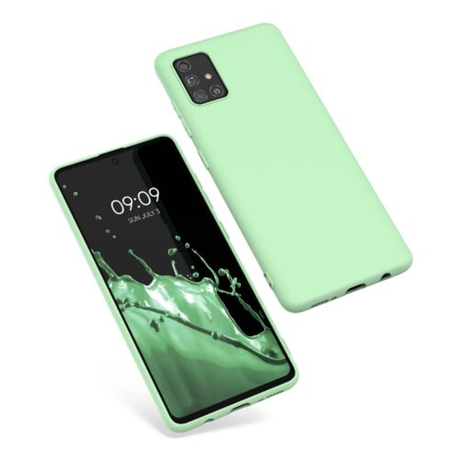 Husa pentru Samsung Galaxy A51, Silicon, Verde, 51196.50 fotografia produsului View 2 L