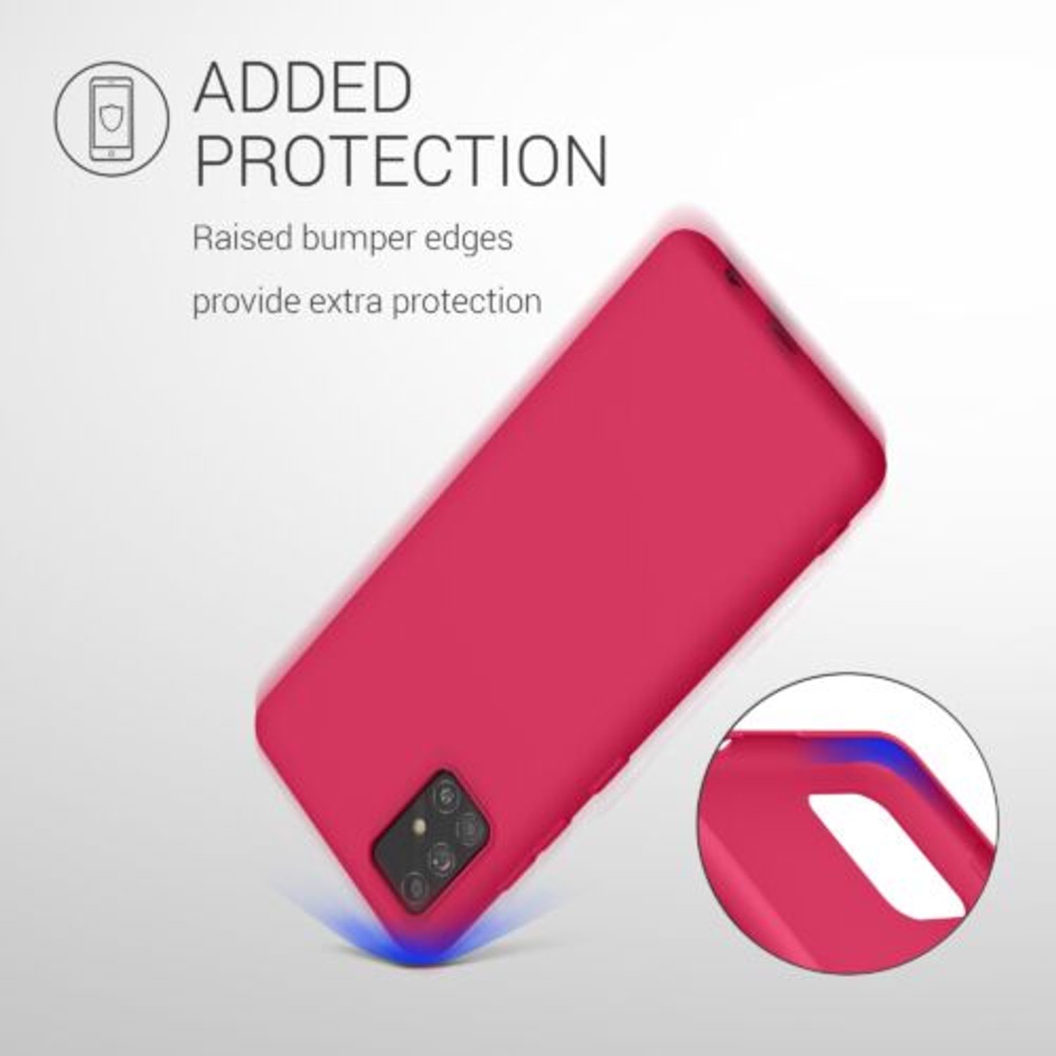 Husa pentru Samsung Galaxy A51, Silicon, Violet, 51196.175 fotografia produsului View 4 L