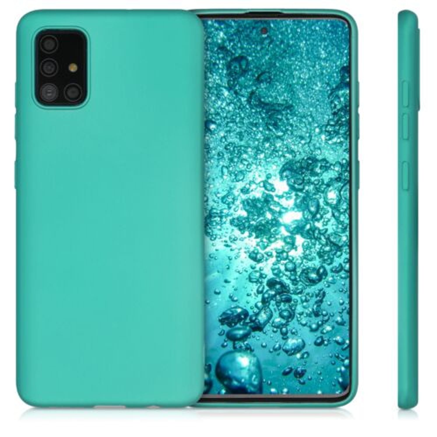 Husa pentru Samsung Galaxy A51, Silicon, Verde, 51201.128 fotografia produsului View 2 L