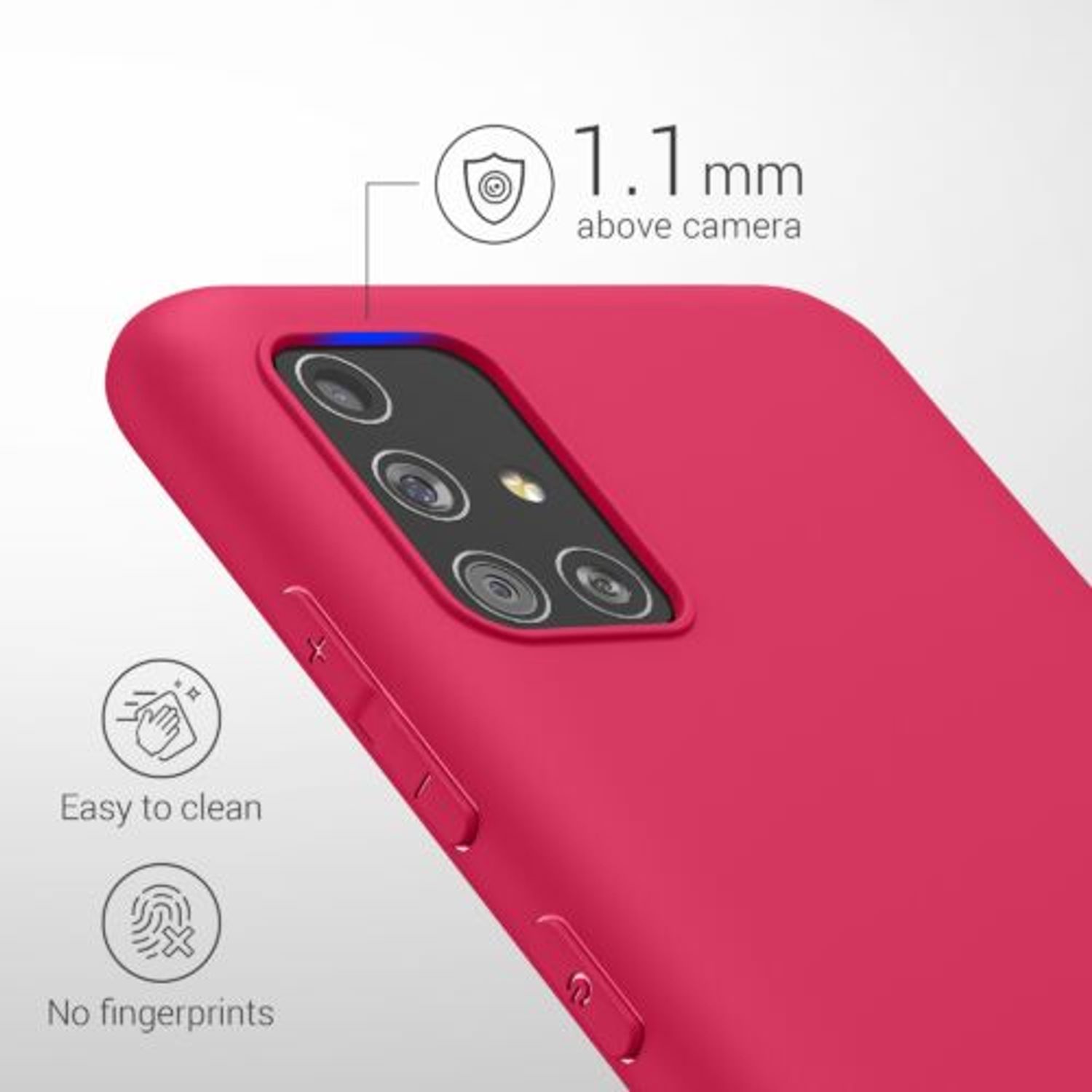 Husa pentru Samsung Galaxy A51, Silicon, Violet, 51196.175 fotografia produsului View 10 L