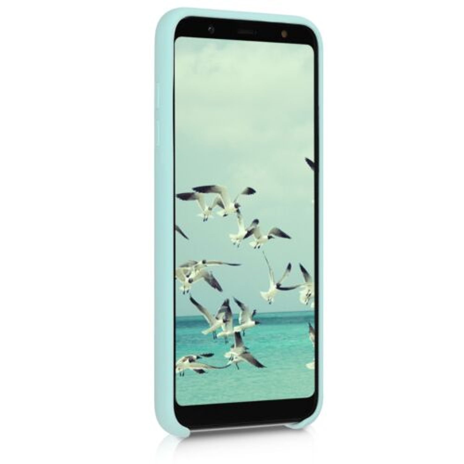Husa pentru Samsung Galaxy A6 Plus, Silicon, Verde, 46379.50 fotografia produsului View 3 L