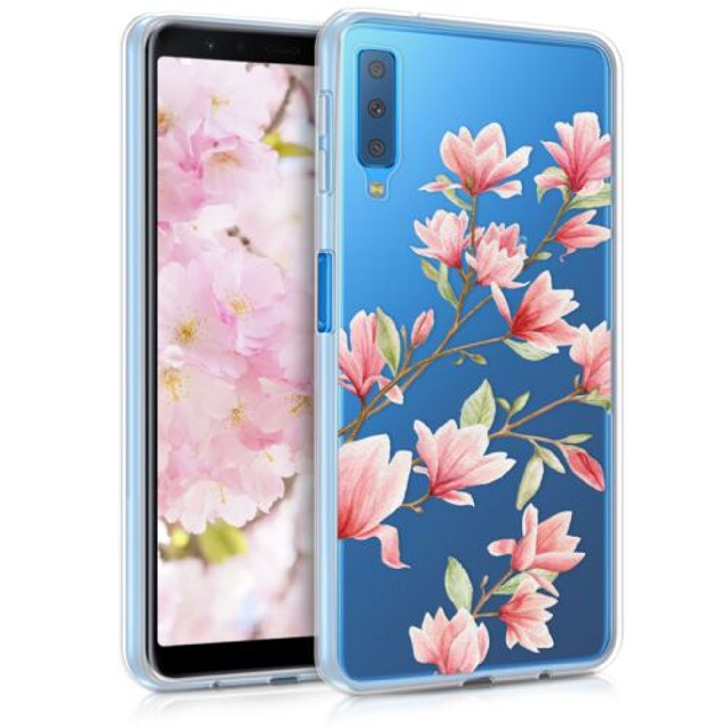 Husa pentru Samsung Galaxy A7 (2018), Silicon, Roz, 46430.01 fotografia produsului