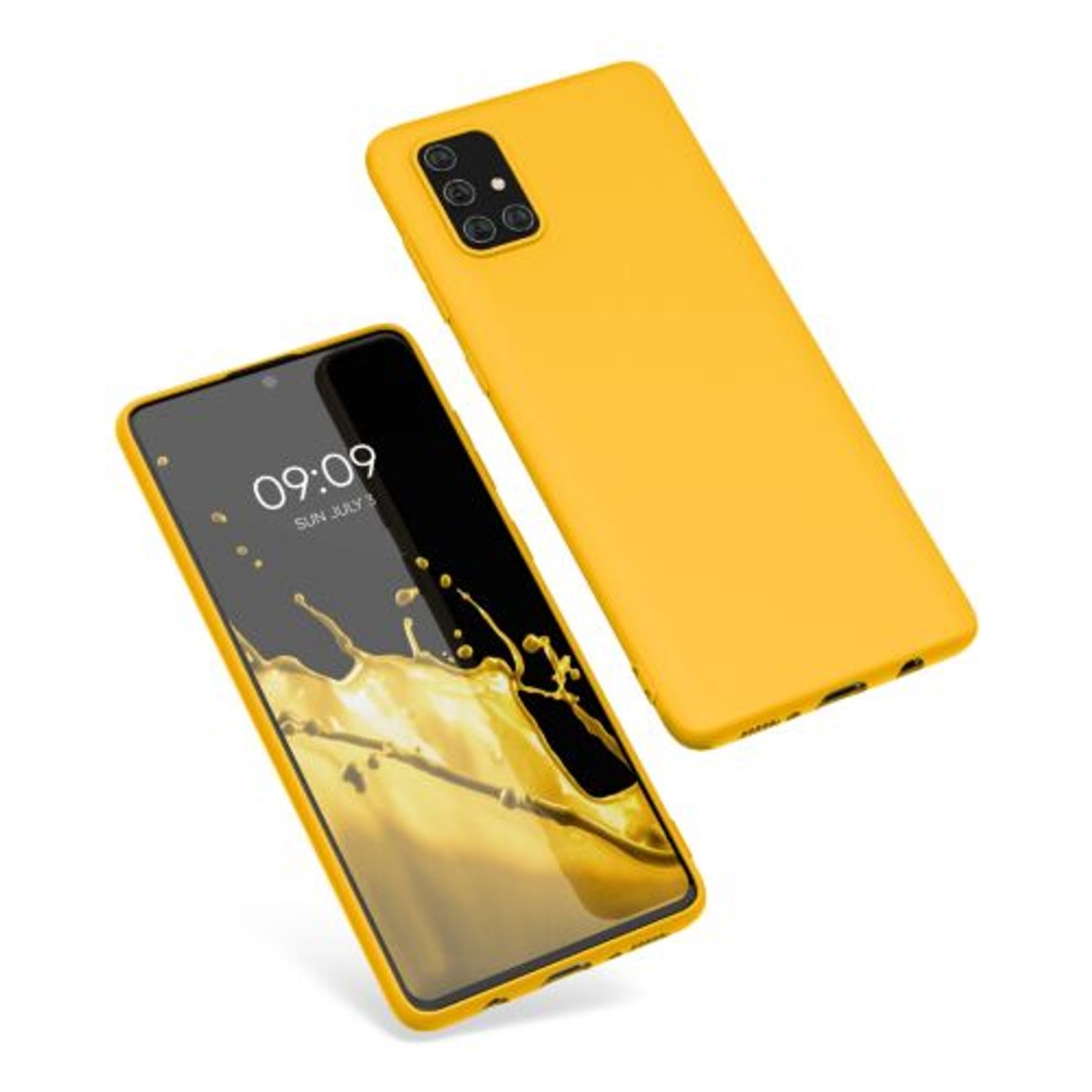 Husa pentru Samsung Galaxy A71, Silicon, Galben, 51208.143 fotografia produsului View 2 L