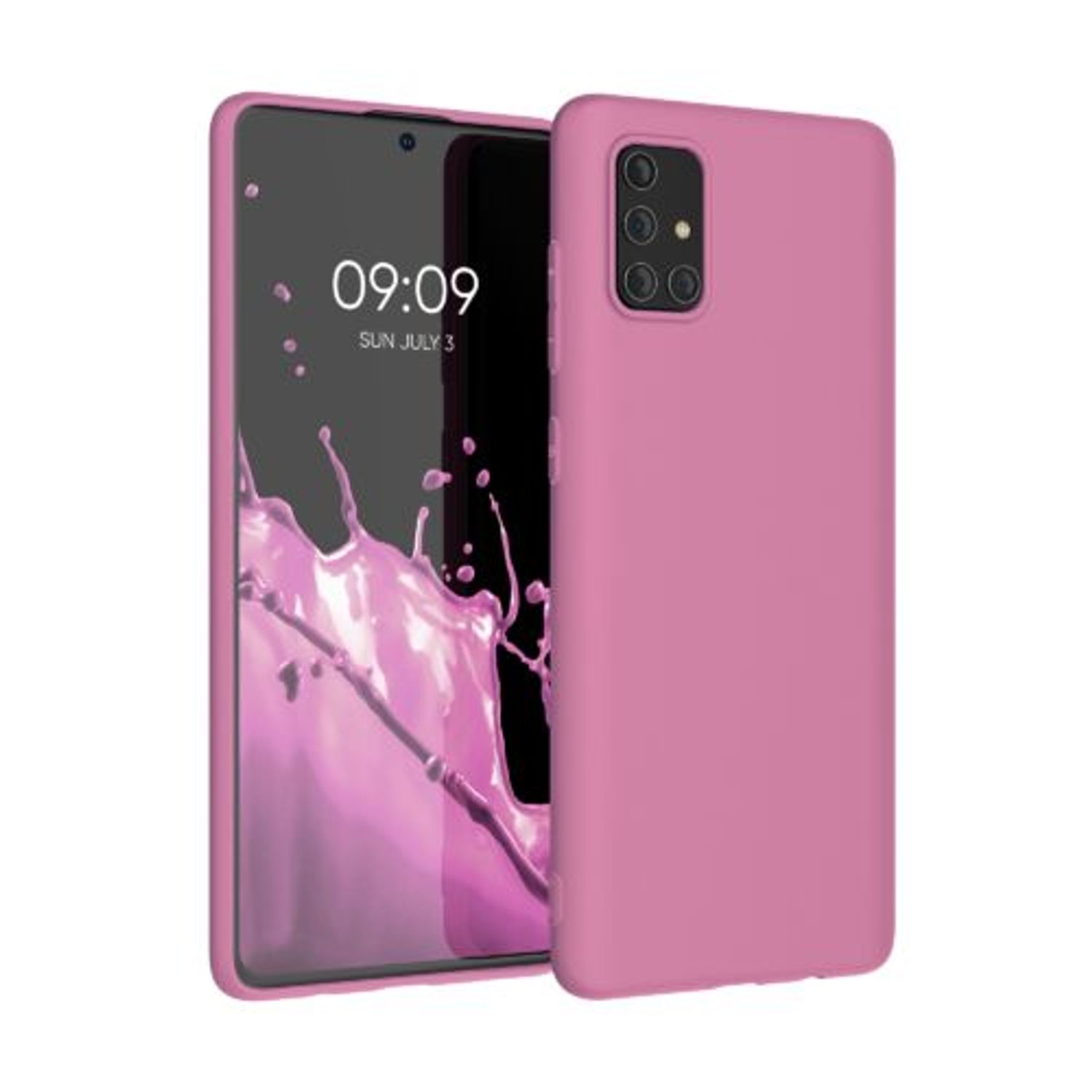 Husa pentru Samsung Galaxy A71, Silicon, Roz, 51208.167 fotografia produsului