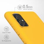 Husa pentru Samsung Galaxy A71, Silicon, Galben, 51208.143 fotografia produsului View 4 S