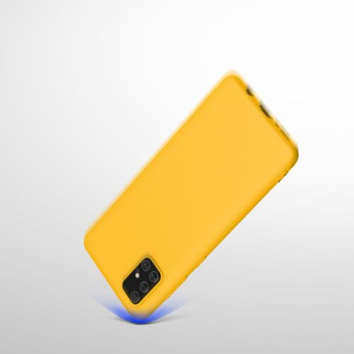 Husa pentru Samsung Galaxy A71, Silicon, Galben, 51208.143 fotografia produsului View 10 L