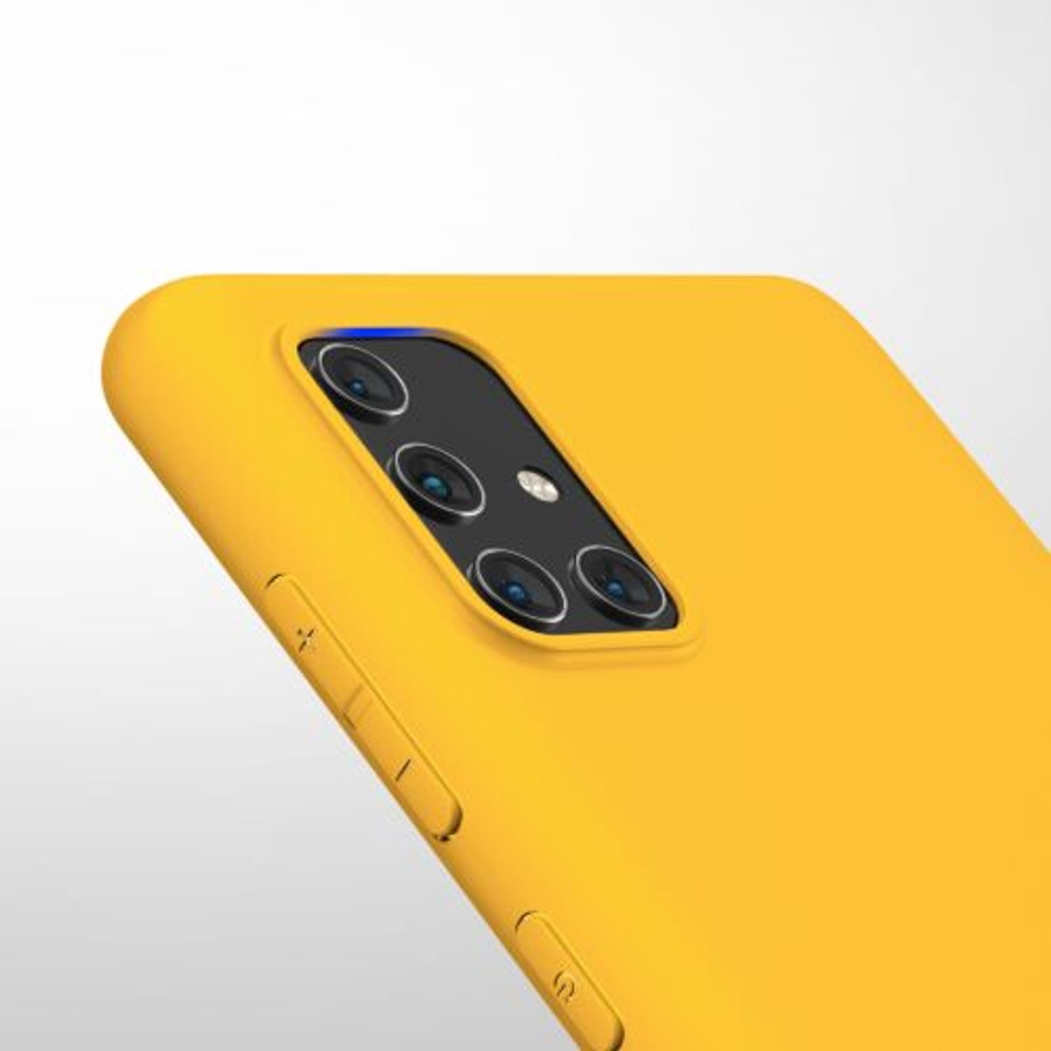Husa pentru Samsung Galaxy A71, Silicon, Galben, 51208.143 fotografia produsului View 9 L