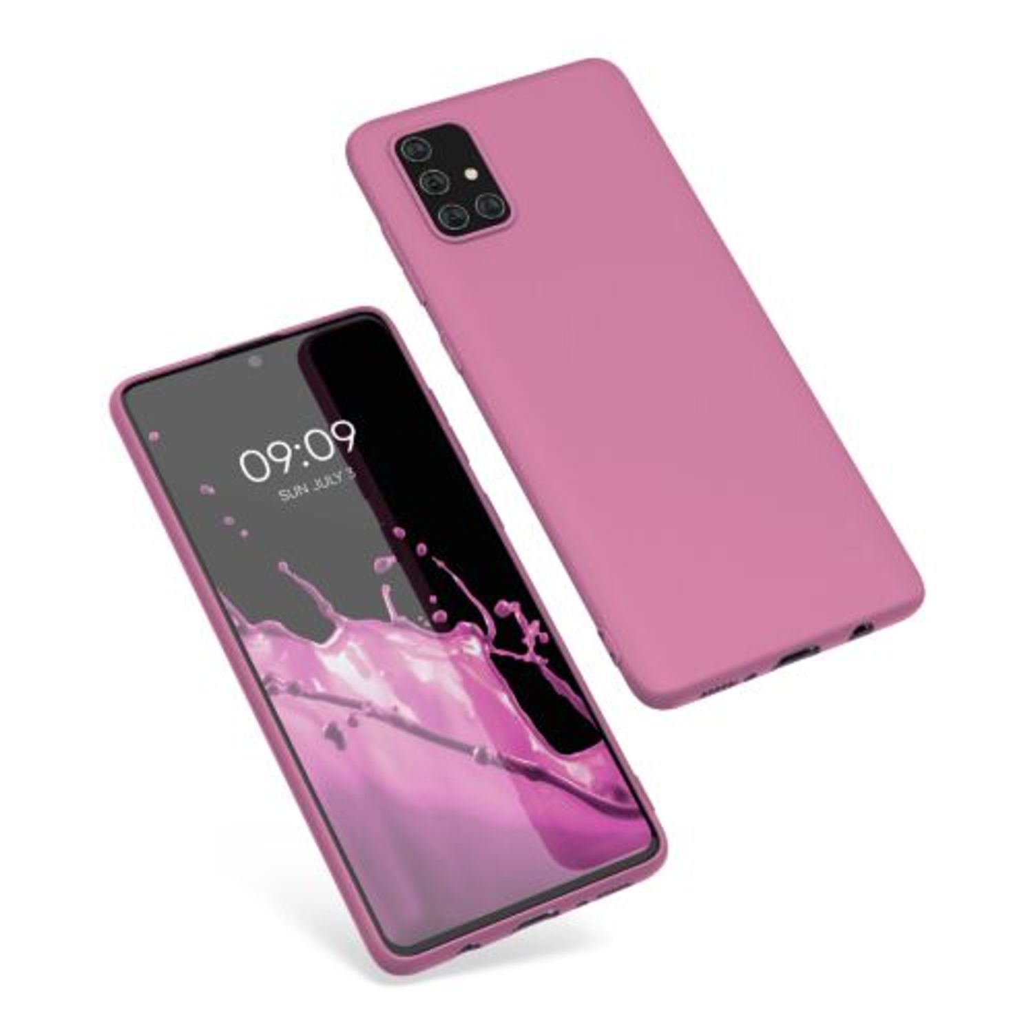 Husa pentru Samsung Galaxy A71, Silicon, Roz, 51208.167 fotografia produsului View 2 L