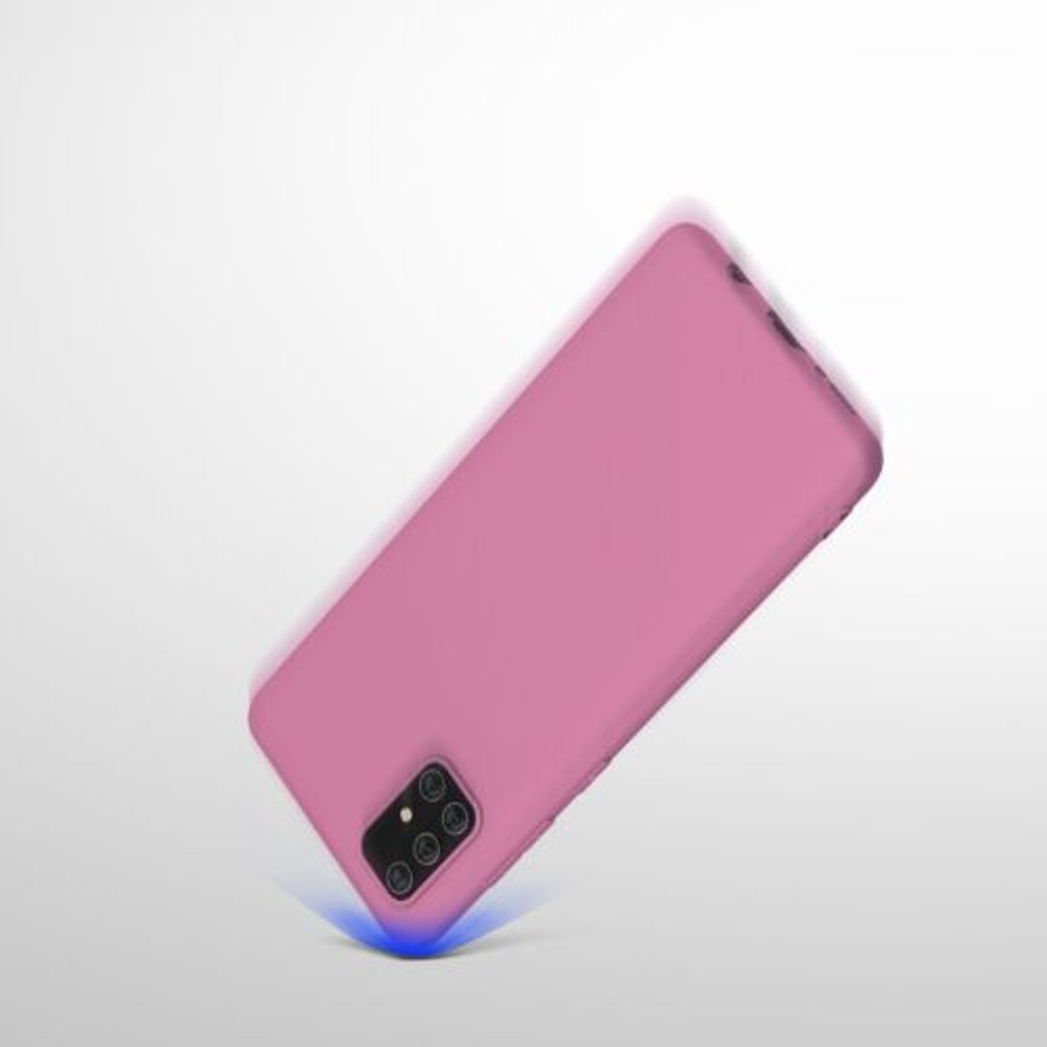 Husa pentru Samsung Galaxy A71, Silicon, Roz, 51208.167 fotografia produsului View 10 L