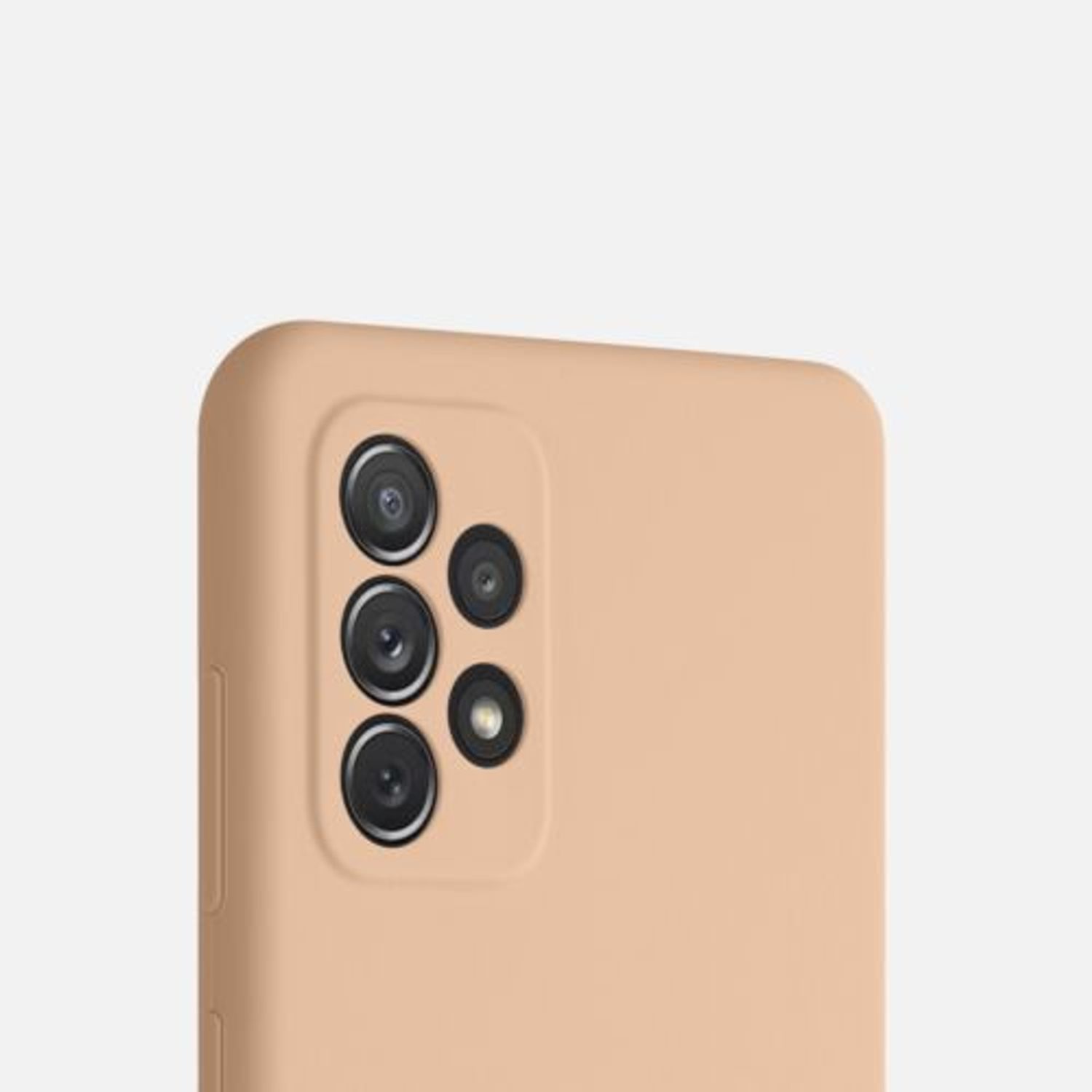 Husa pentru Samsung Galaxy A72, Silicon, Crem, 54359.194 fotografia produsului View 8 L