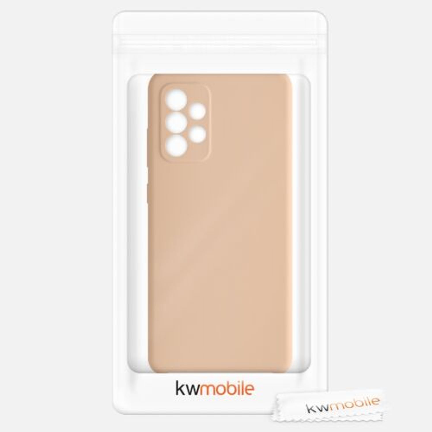 Husa pentru Samsung Galaxy A72, Silicon, Crem, 54359.194 fotografia produsului View 7 L