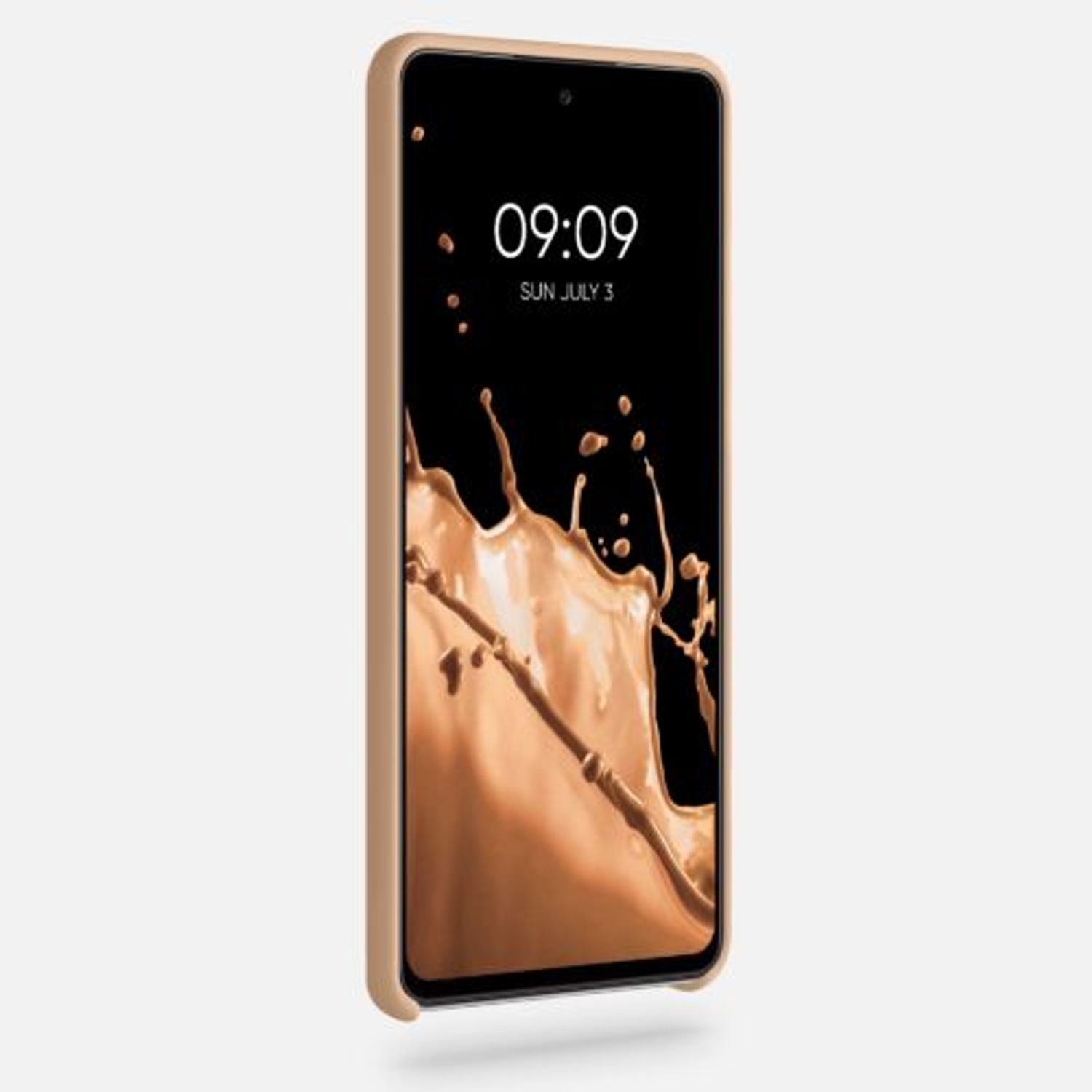 Husa pentru Samsung Galaxy A72, Silicon, Crem, 54359.194 fotografia produsului View 3 L