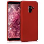 Husa pentru Samsung Galaxy A8 (2018), Silicon, Rosu, 45634.36 fotografia produsului