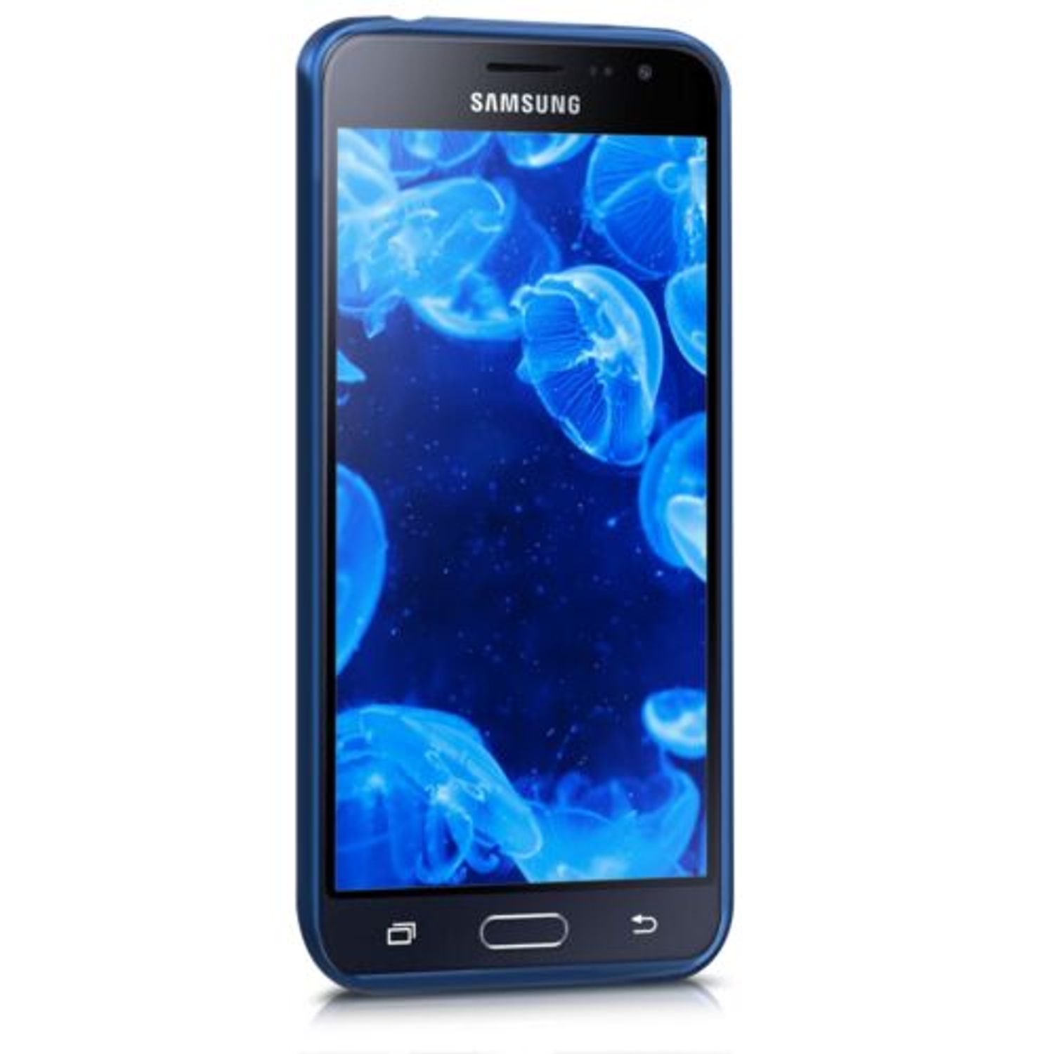 Husa pentru Samsung Galaxy J3 (2017), Silicon, Albastru, 42417.64 fotografia produsului View 3 L