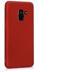 Husa pentru Samsung Galaxy A8 (2018), Silicon, Rosu, 45634.36 fotografia produsului View 8 S