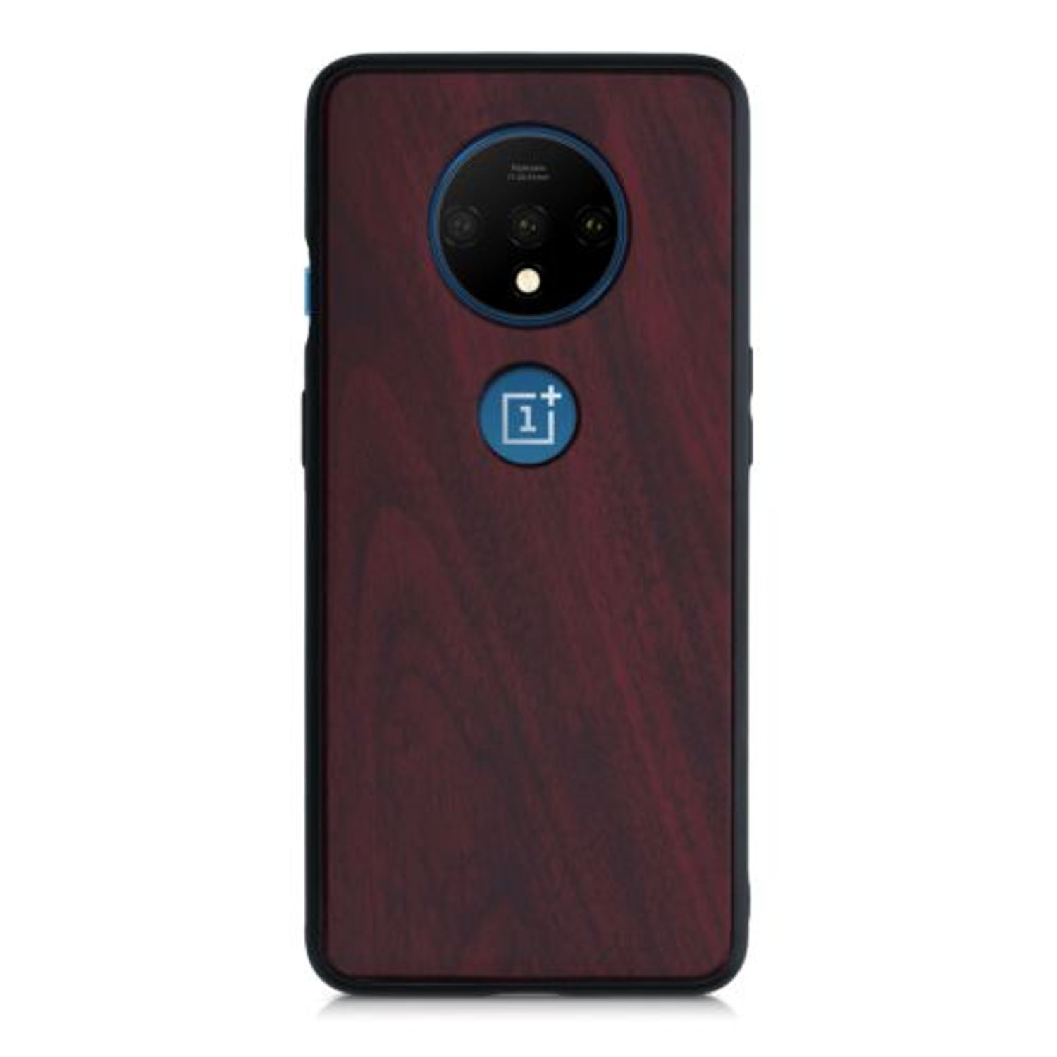 Husa pentru OnePlus 7T, Lemn, Rosu, 50804.20 fotografia produsului View 4 L
