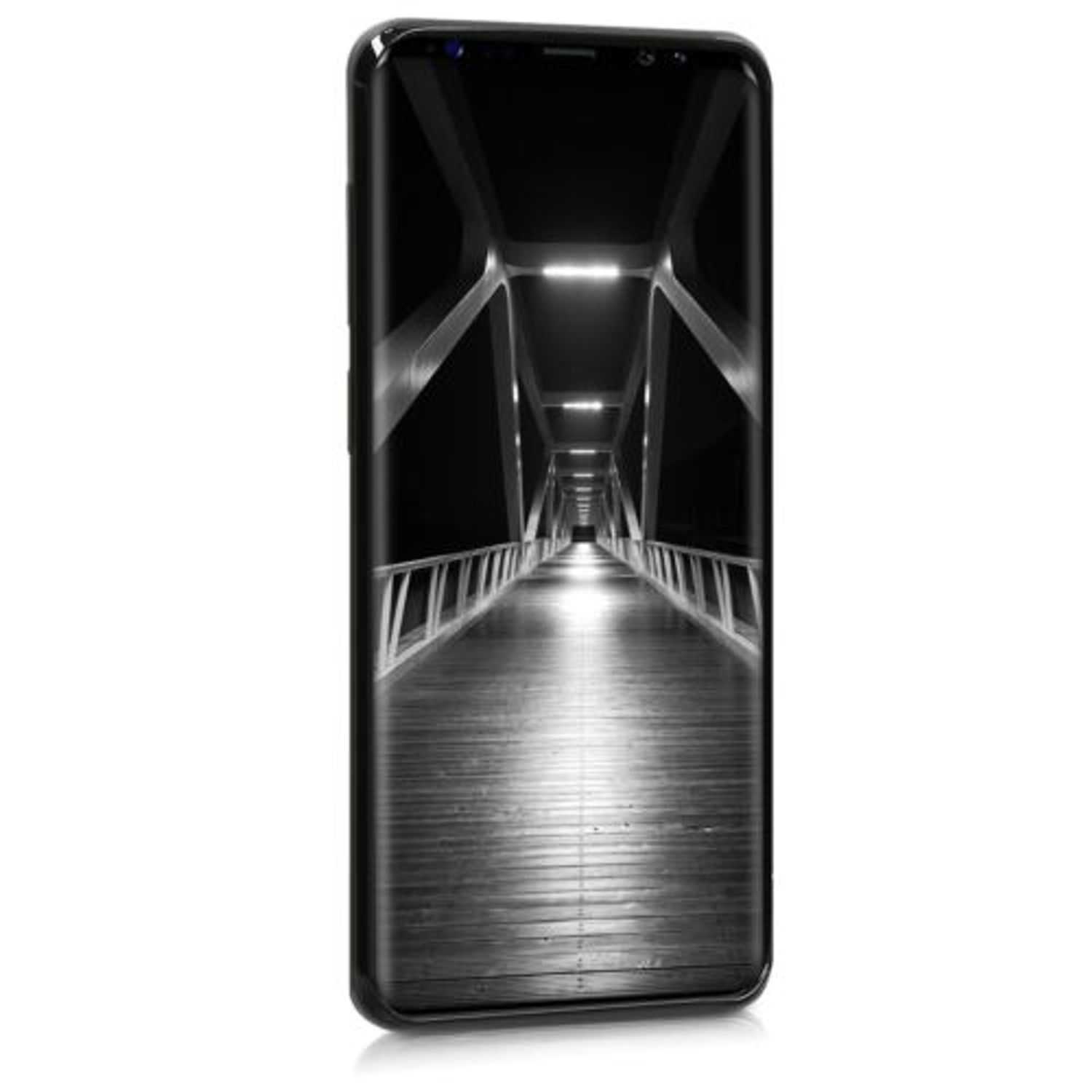 Husa pentru Samsung Galaxy S9 Plus, Silicon, Negru, 44096.47 fotografia produsului View 3 L