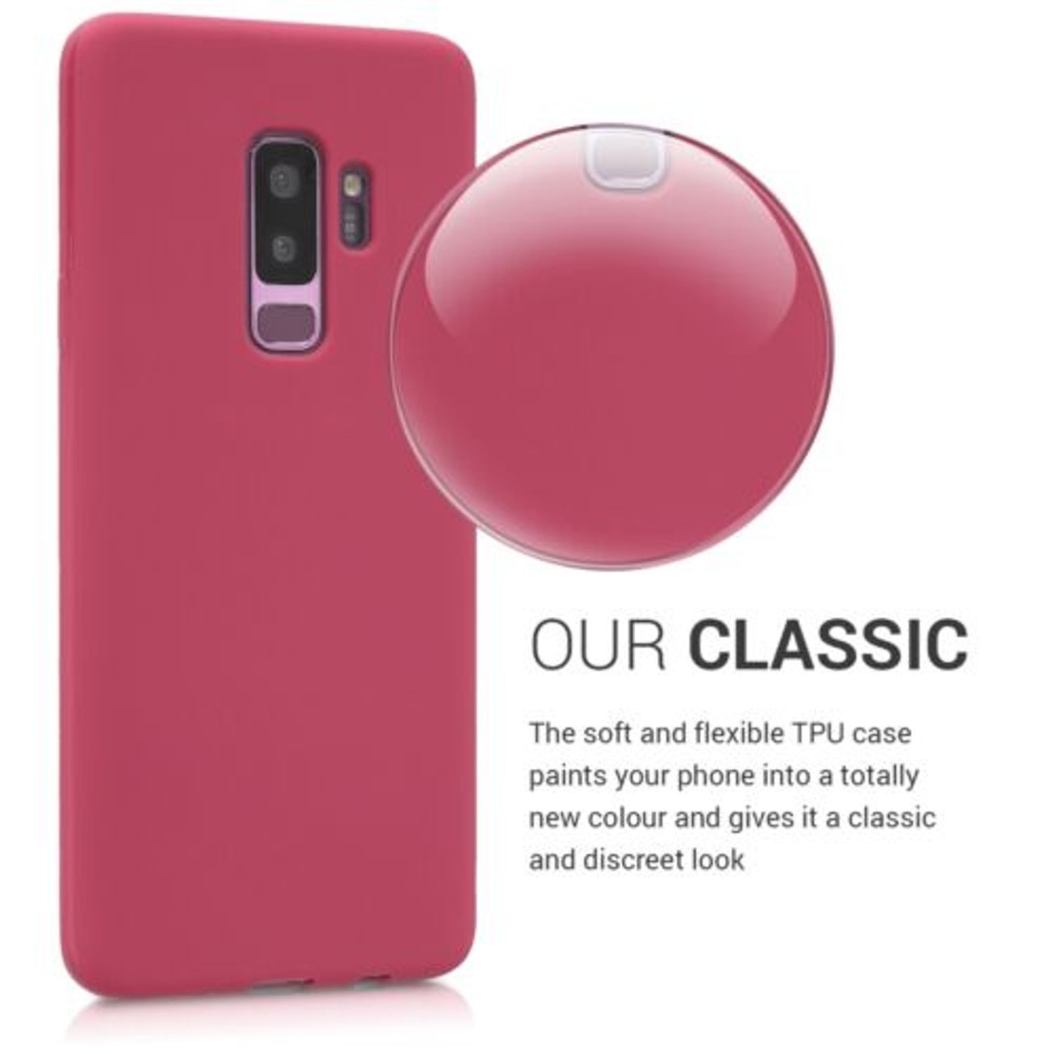 Husa pentru Samsung Galaxy S9 Plus, Silicon, Violet, 44096.100 fotografia produsului View 4 L
