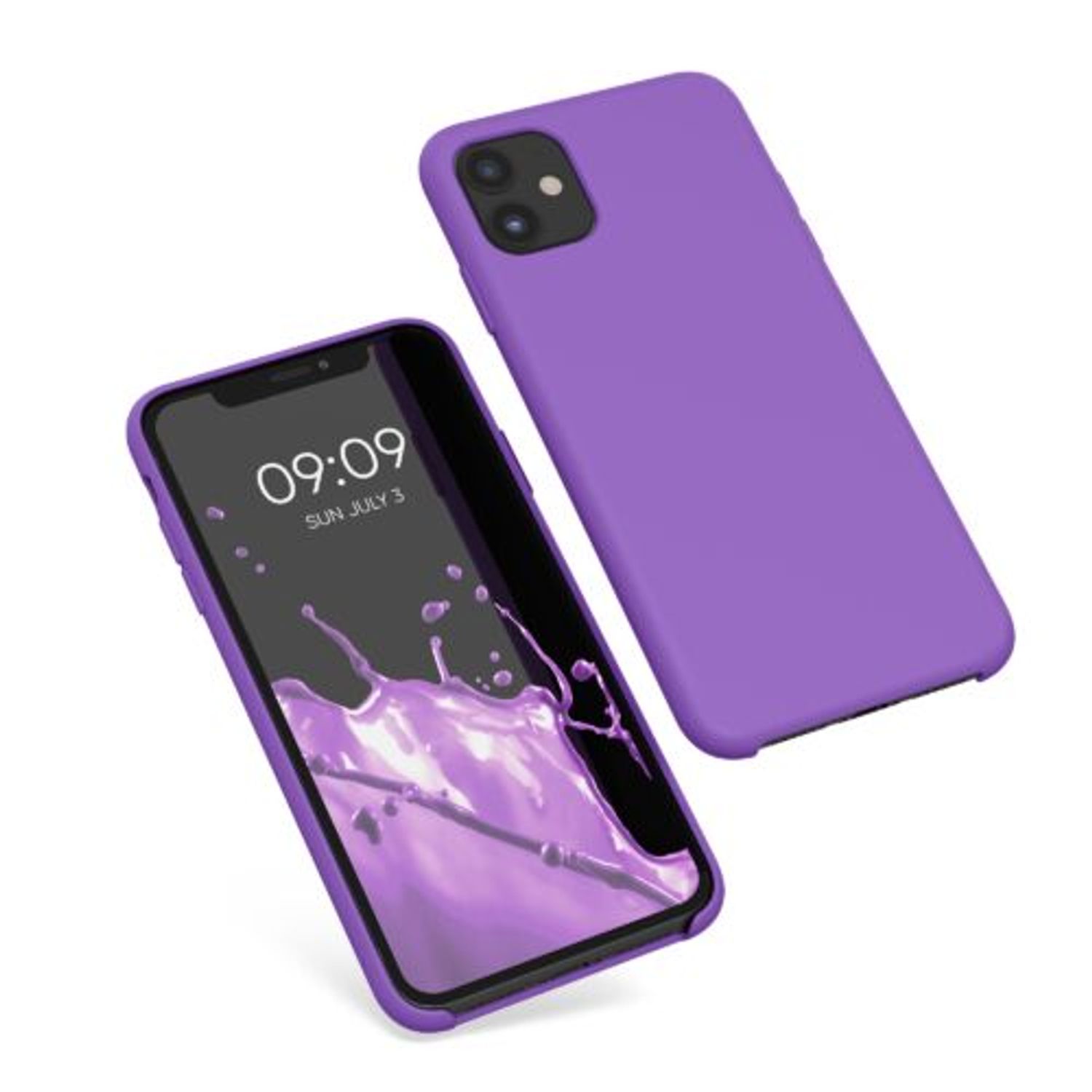 Husa pentru iPhone 11, Silicon, Mov, 49724.221 fotografia produsului View 2 L