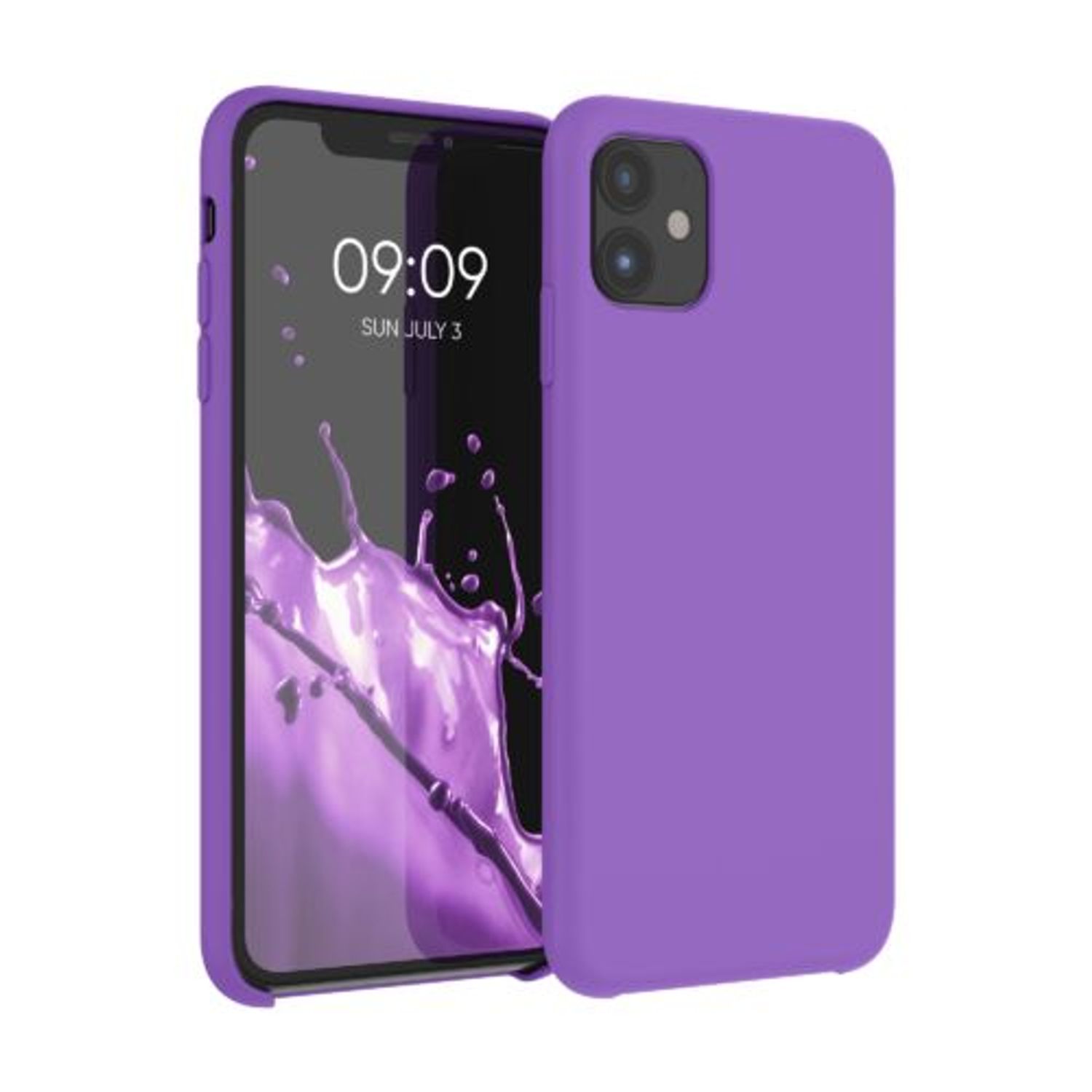 Husa pentru iPhone 11, Silicon, Mov, 49724.221 fotografia produsului