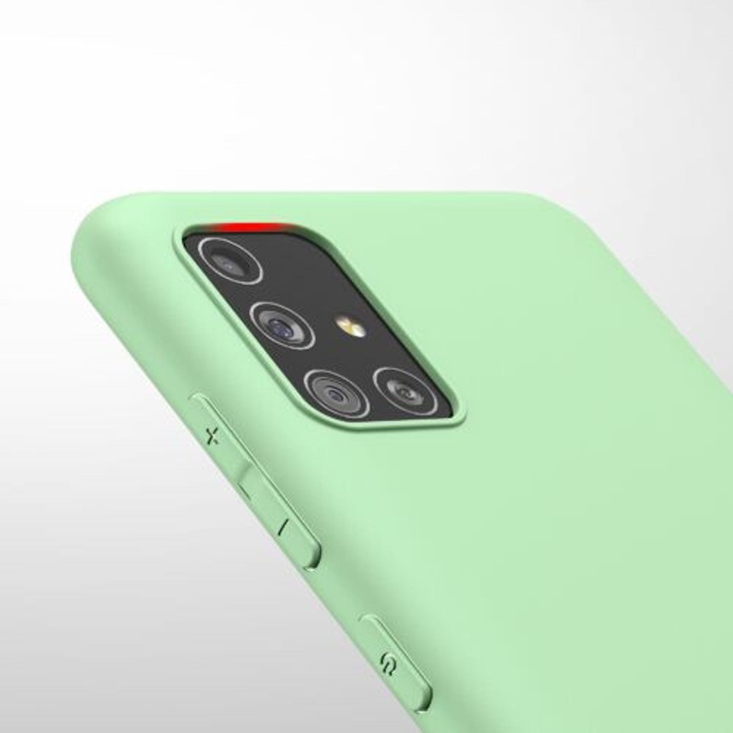 Husa pentru Samsung Galaxy A51, Silicon, Verde, 51196.50 fotografia produsului View 9 L
