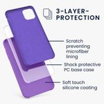 Husa pentru iPhone 11, Silicon, Mov, 49724.221 fotografia produsului View 3 S