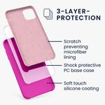 Husa pentru Apple iPhone 11, Silicon, Roz, 49724.135 fotografia produsului View 3 S