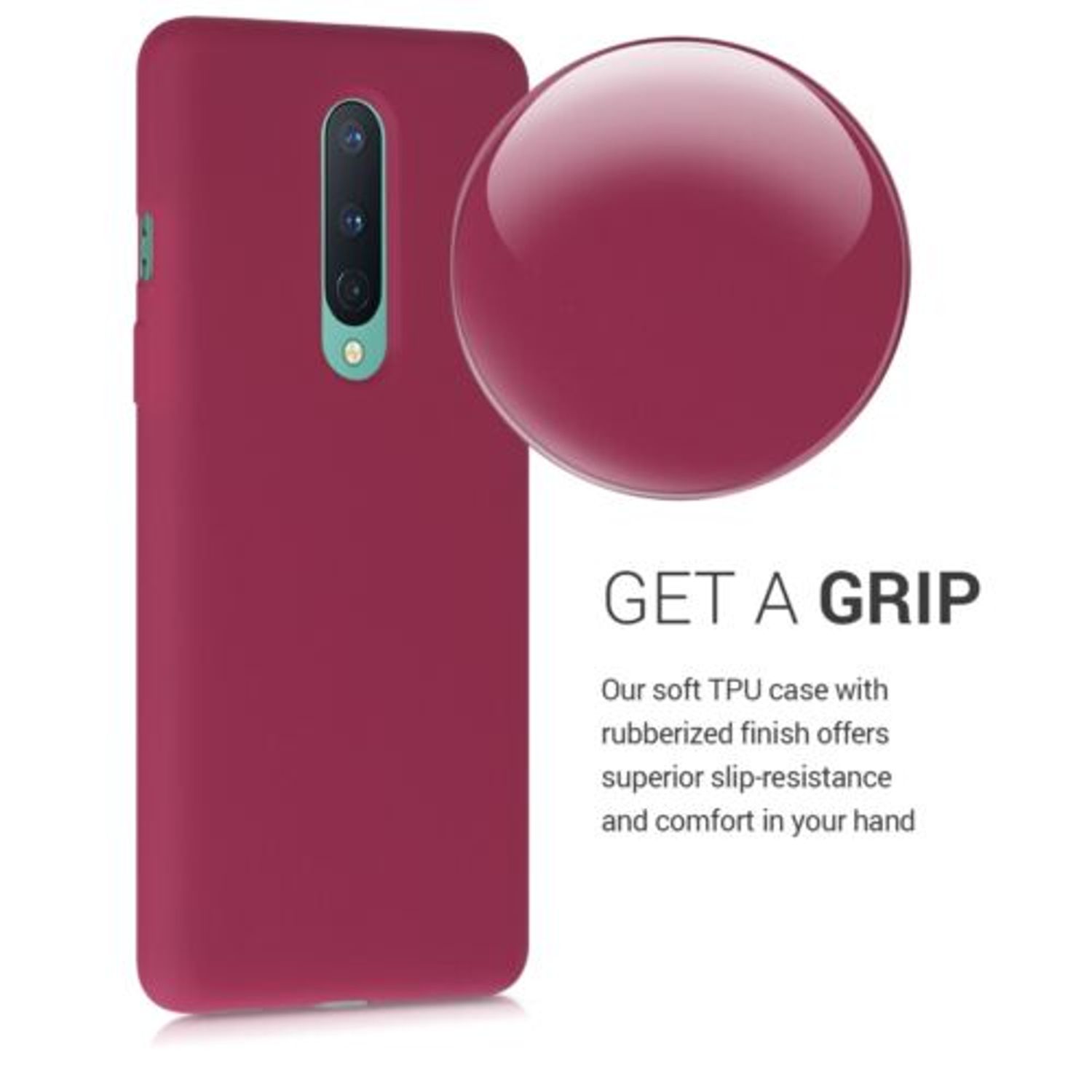 Husa pentru OnePlus 8, Silicon, Violet, 51867.106 fotografia produsului View 4 L