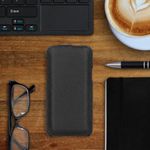 Husa pentru Apple iPhone 11 Pro, Piele naturala, Negru, 49807.01 fotografia produsului View 3 S