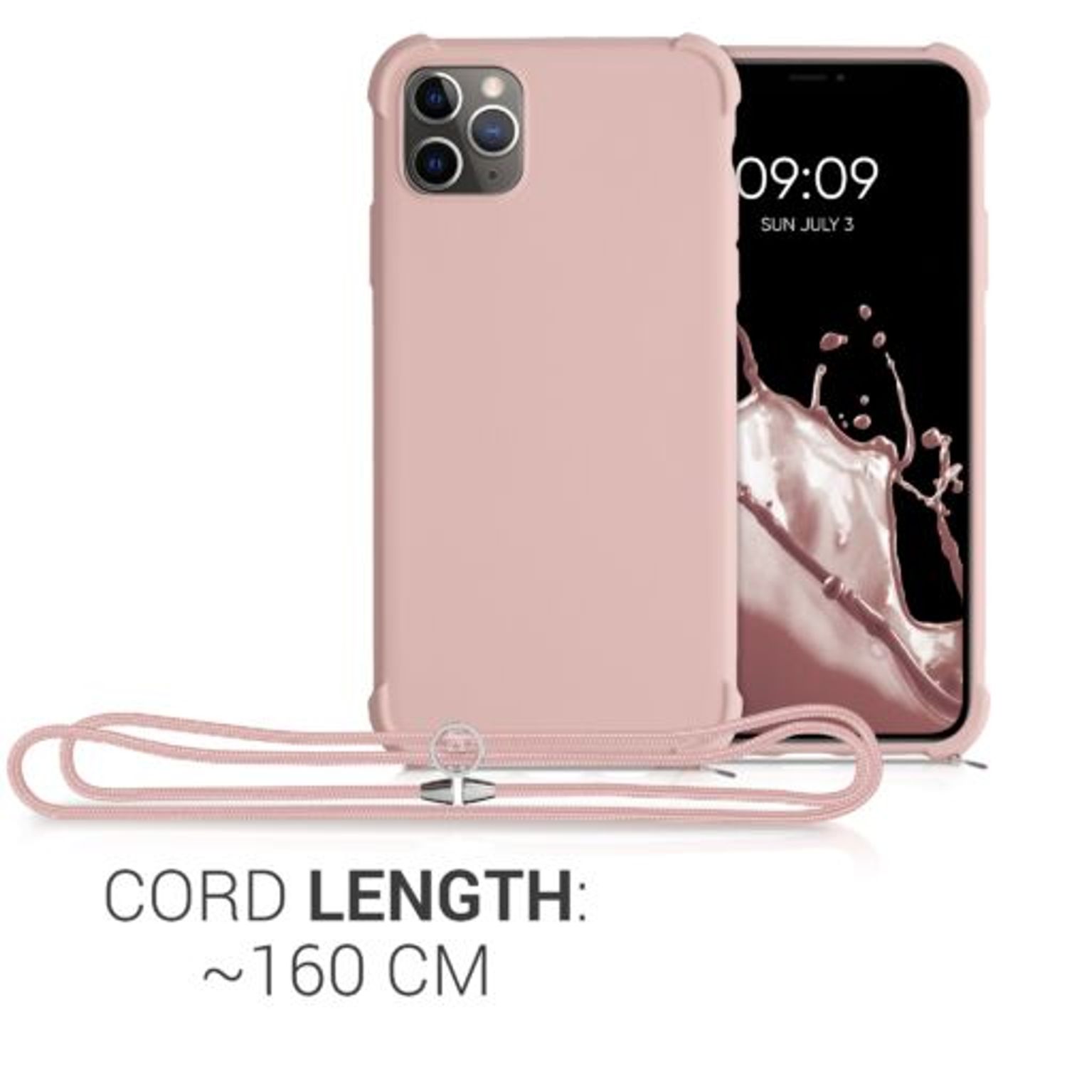 Husa pentru iPhone 11 Pro Max, Silicon, Roz, 55764.154 fotografia produsului View 4 L