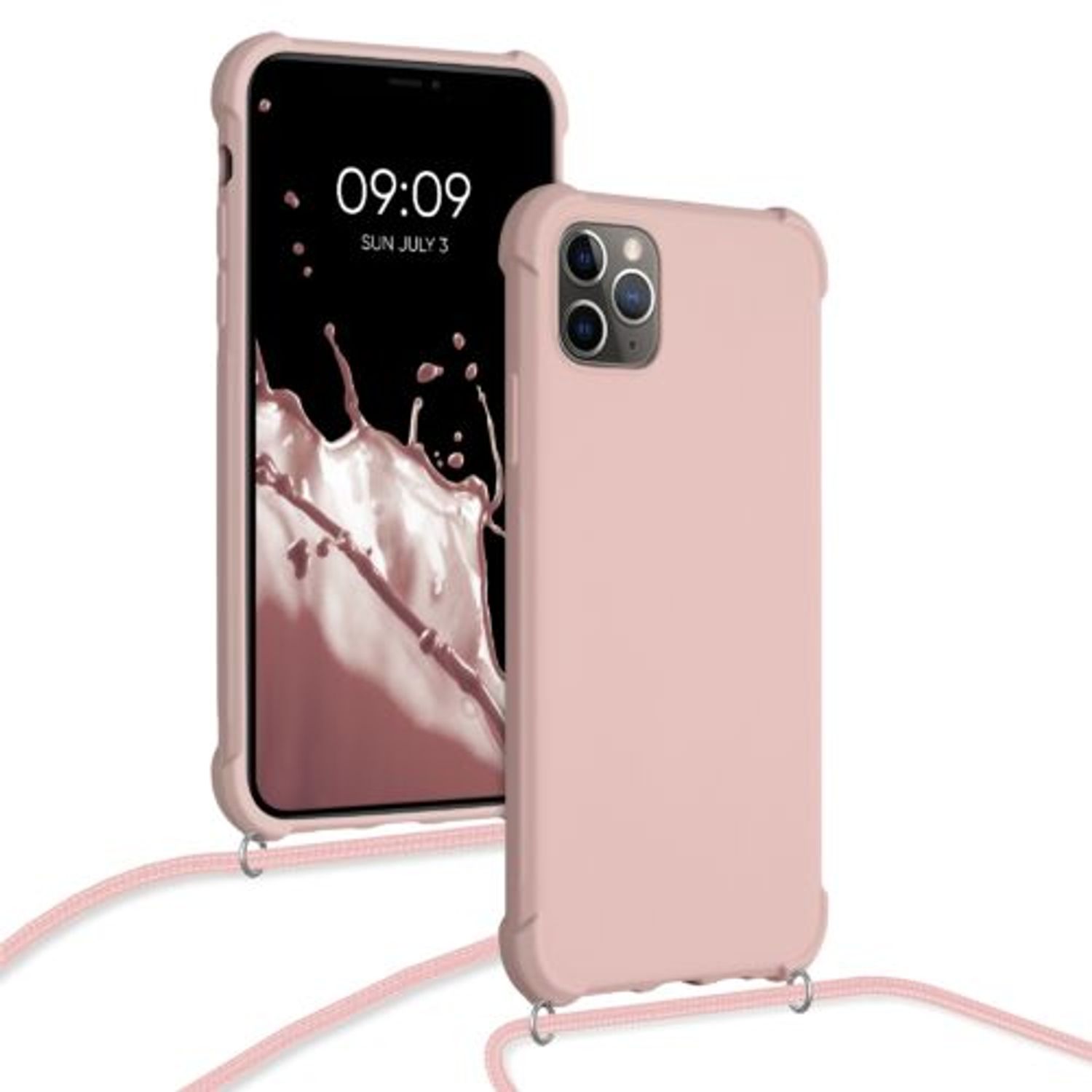 Husa pentru iPhone 11 Pro Max, Silicon, Roz, 55764.154 fotografia produsului View 5 L