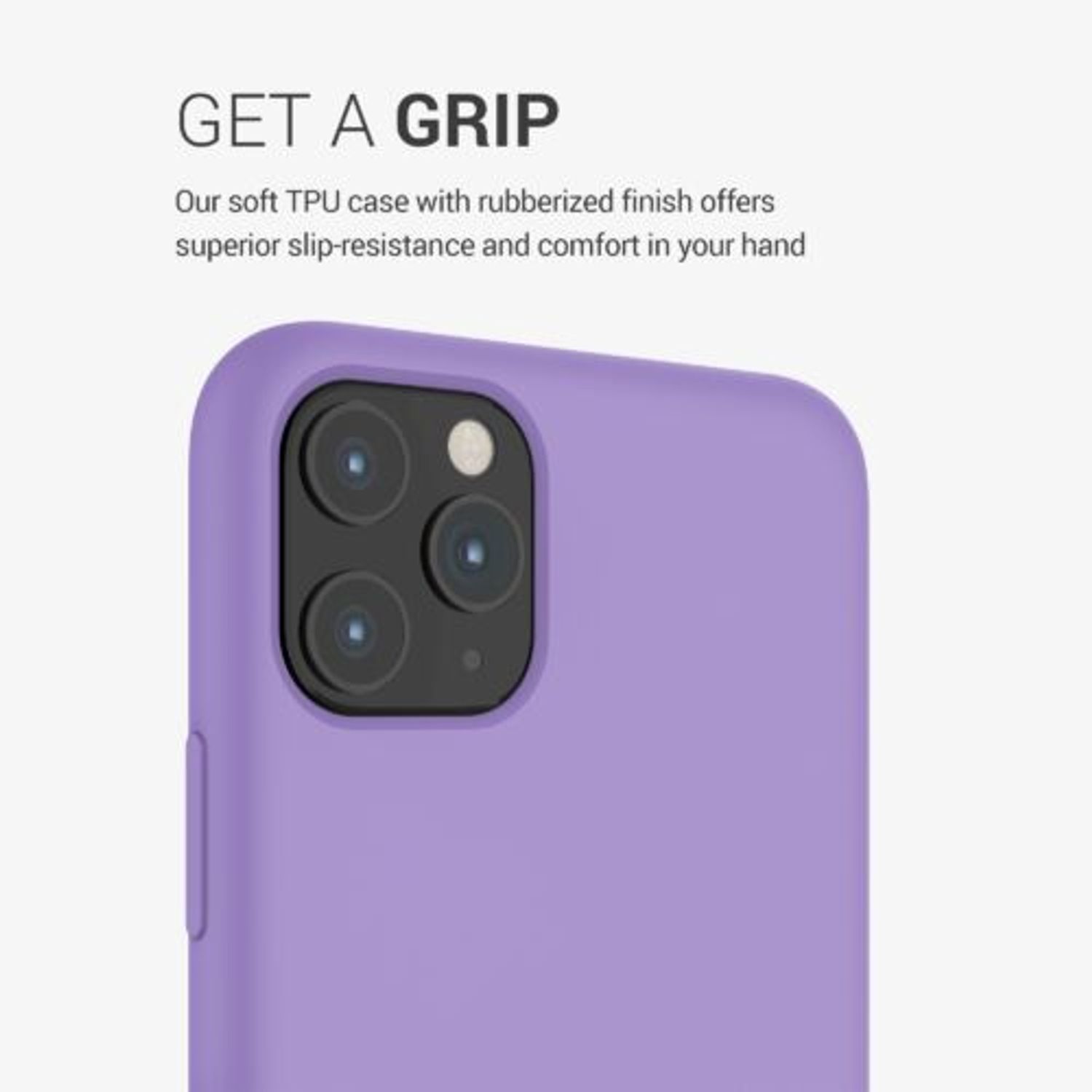 Husa pentru iPhone 11 Pro Max, Silicon, Mov, 49725.222 fotografia produsului View 7 L
