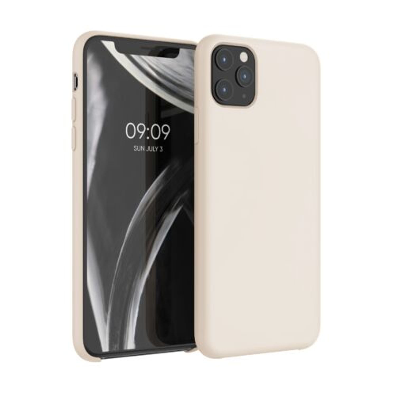 Husa pentru Apple iPhone 11 Pro Max, Silicon, Crem, 49725.16 fotografia produsului