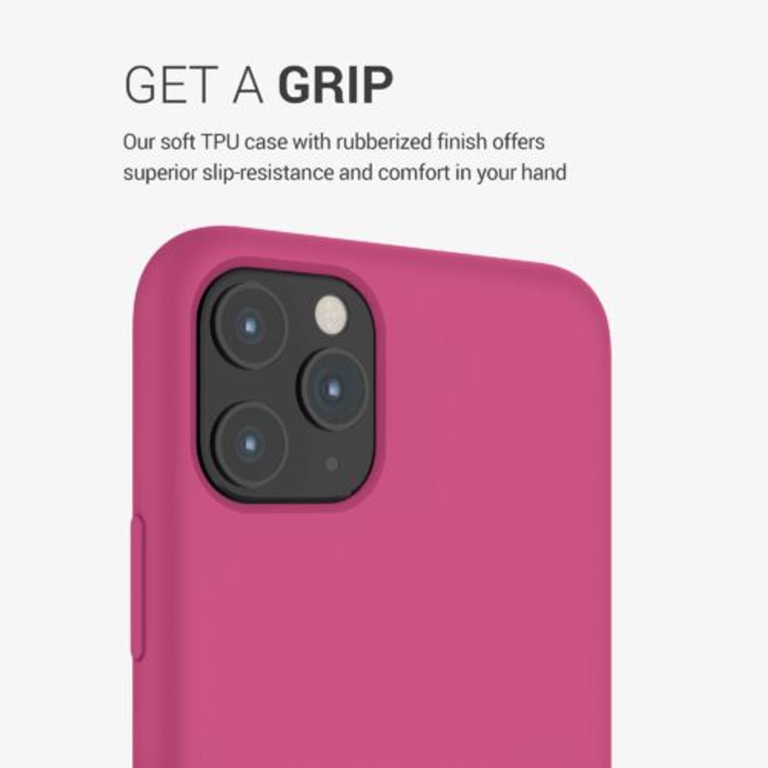 Husa pentru Apple iPhone 11 Pro Max, Silicon, Roz, 49725.213 fotografia produsului View 7 L